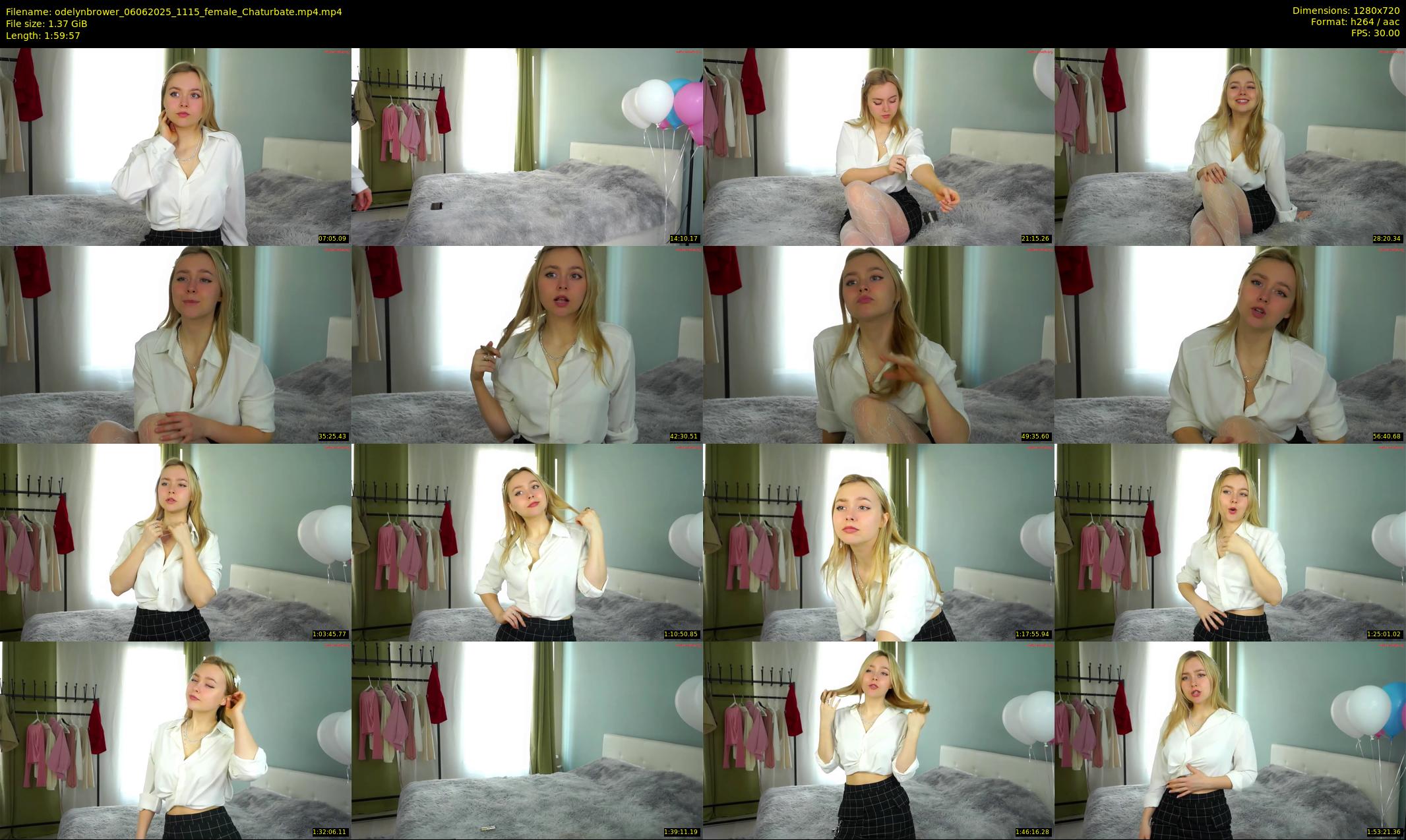 odelynbrower — 120 minute Chaturbate female cam show recording, 720p, Jun 6, 2025