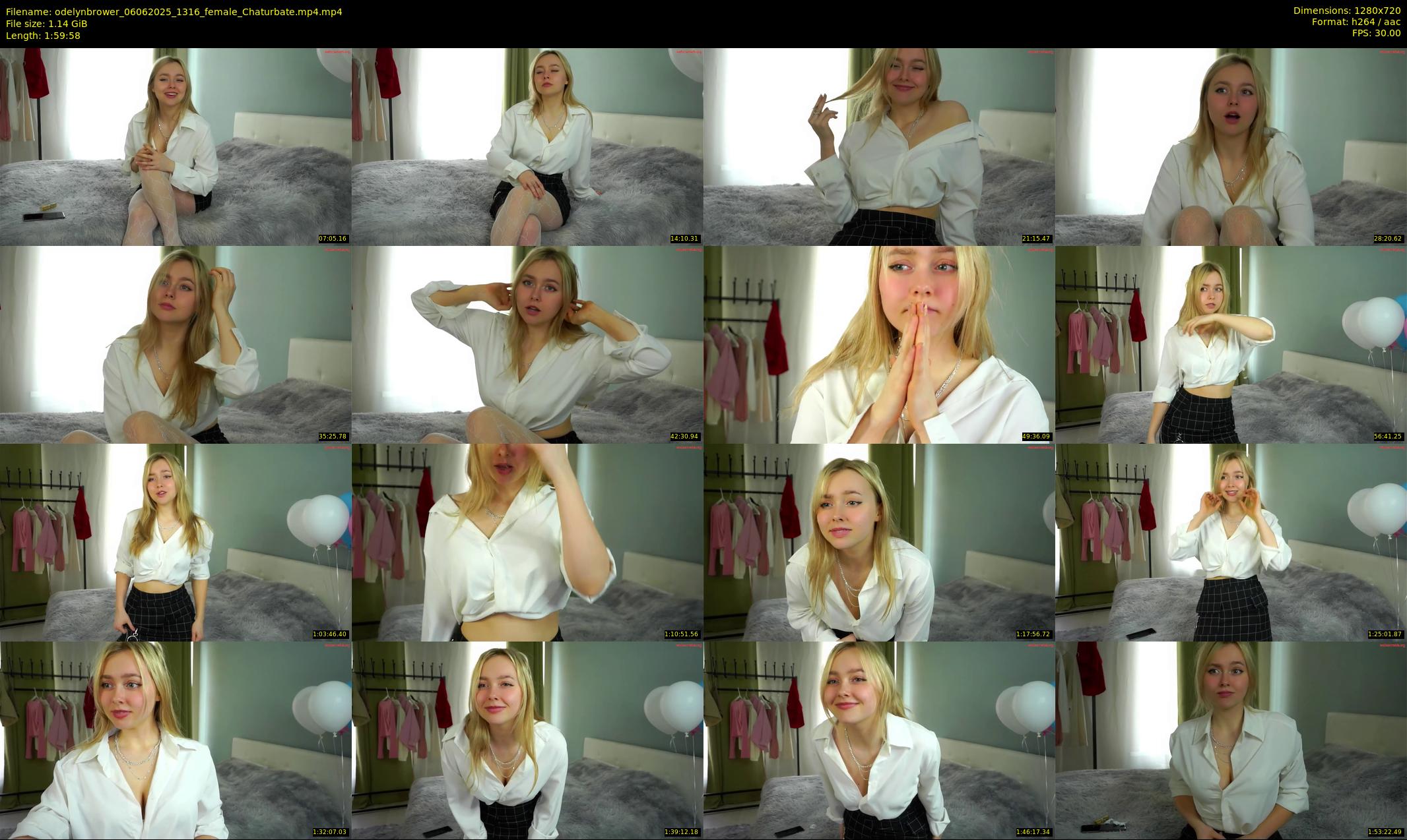 odelynbrower — 120 minute Chaturbate female cam show recording, 720p, Jun 6, 2025