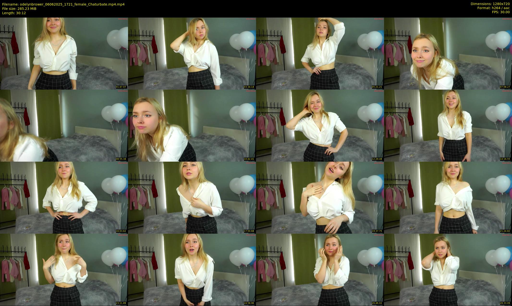 odelynbrower — 31 minute Chaturbate female cam show recording, 720p, Jun 6, 2025
