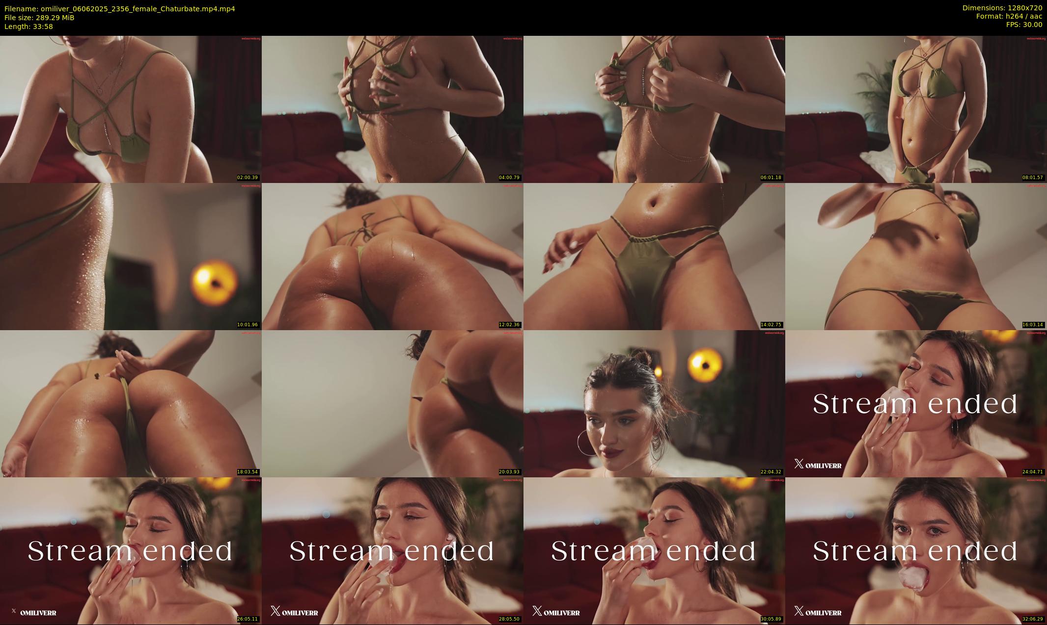 omiliver — 34 minute Chaturbate female cam show recording, 720p, Jun 6, 2025