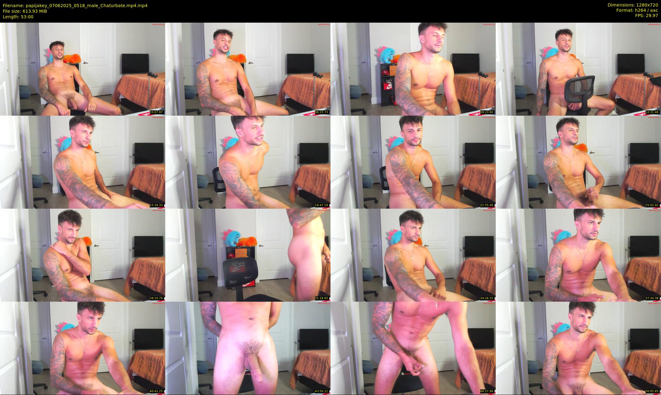 papijakey — 53 minute Chaturbate male cam show recording, 720p, Jun 7, 2025