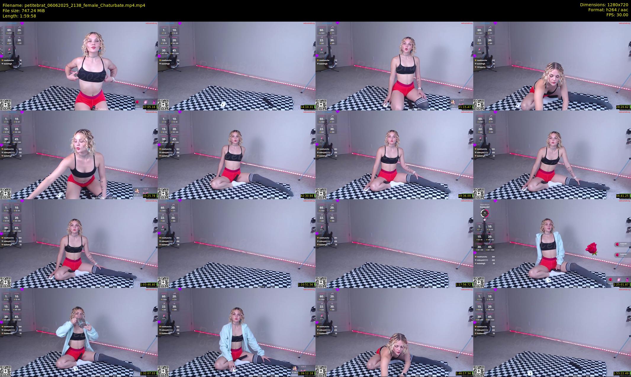 petitebrat — 120 minute Chaturbate female cam show recording, 720p, Jun 6, 2025