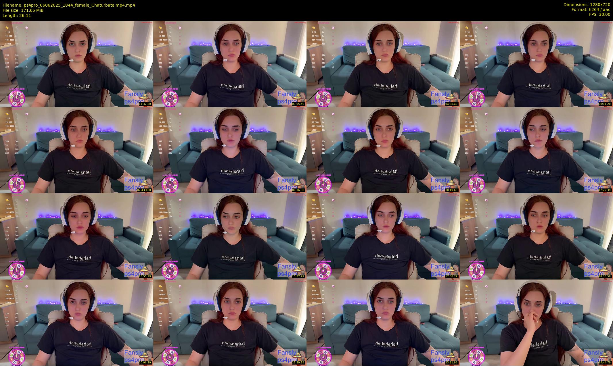 ps4pro — 27 minute Chaturbate female cam show recording, 720p, Jun 6, 2025