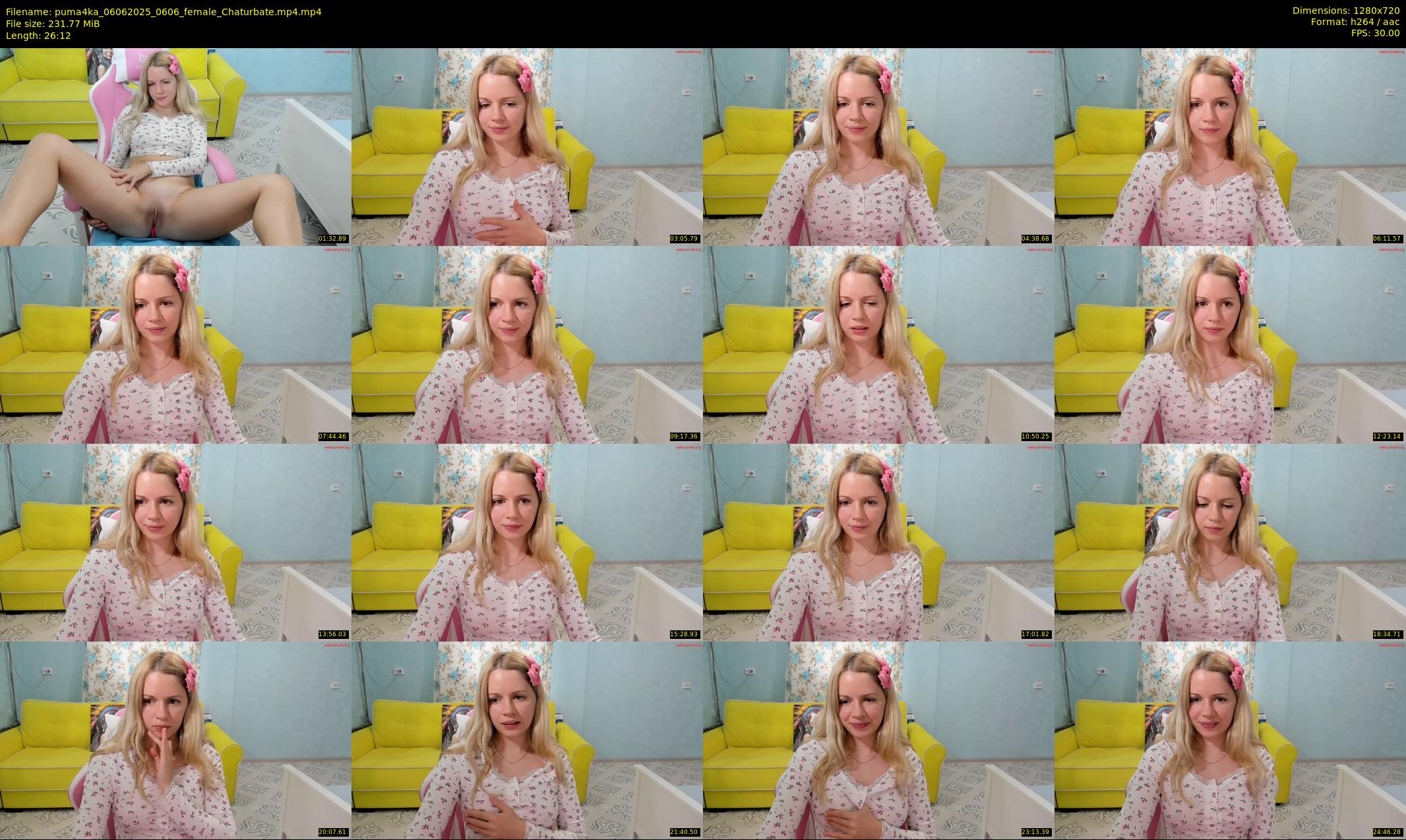 puma4ka — 27 minute Chaturbate female cam show recording, 720p, Jun 6, 2025