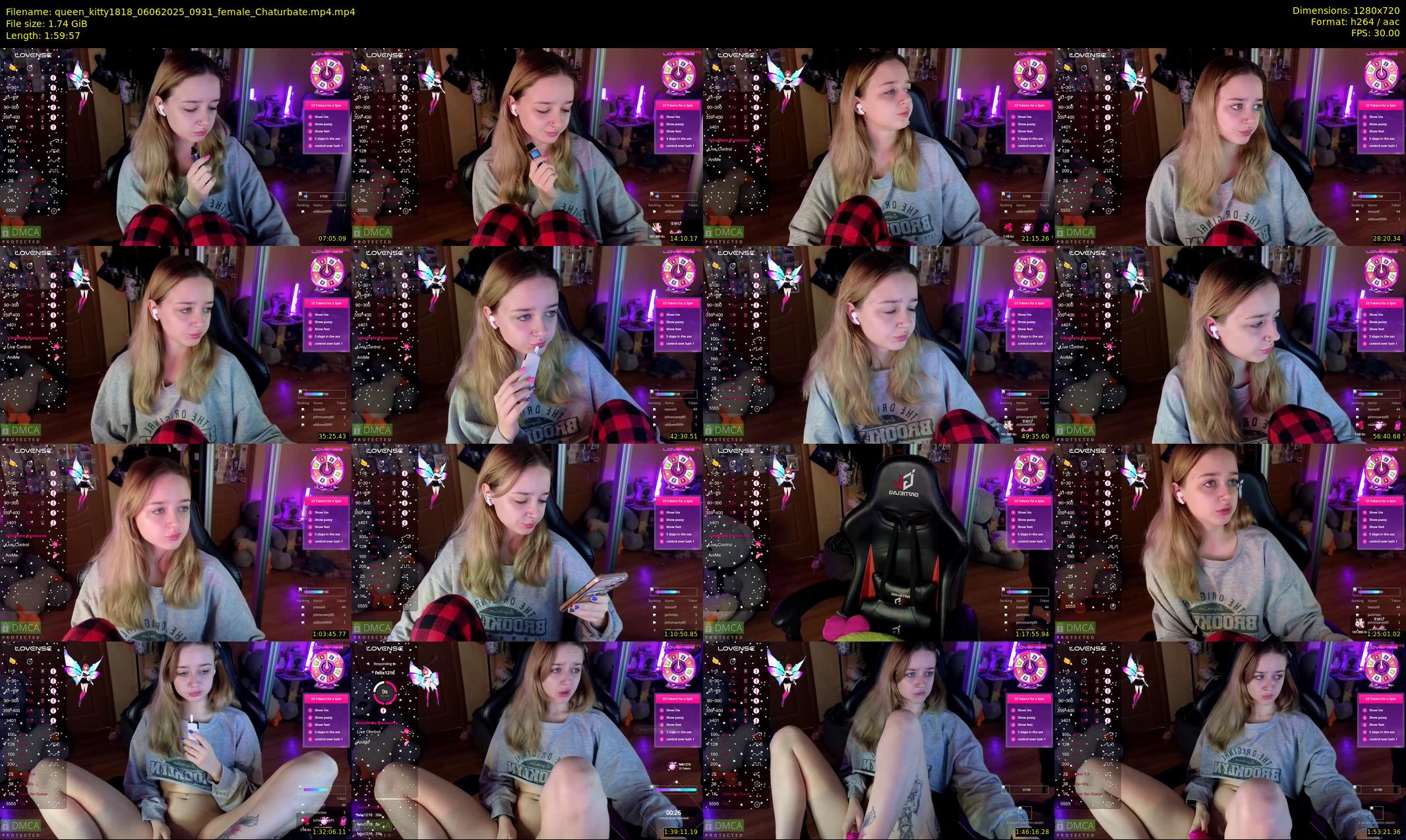queen_kitty1818 — 120 minute Chaturbate female cam show recording, 720p, Jun 6, 2025
