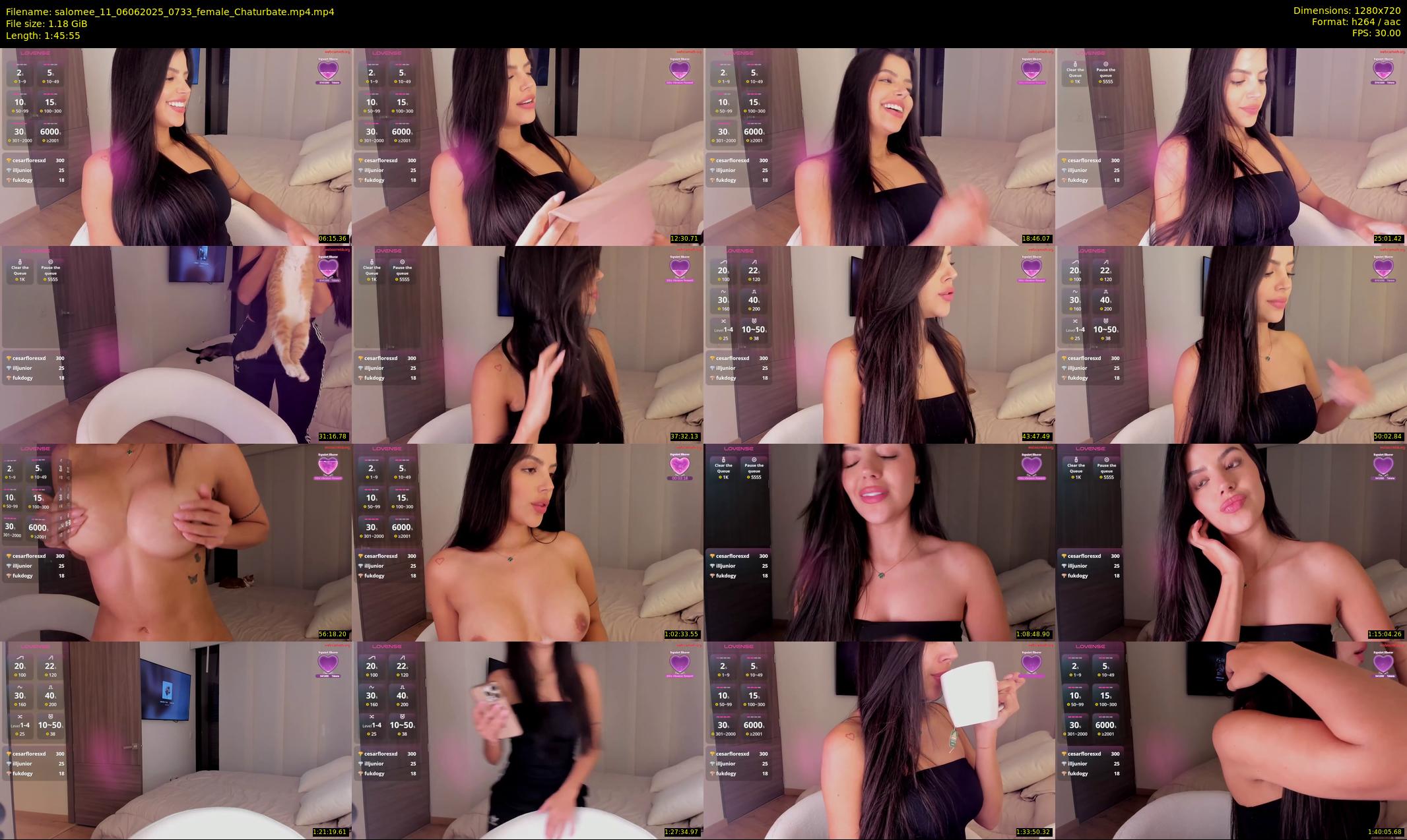 salomee_11 — 106 minute Chaturbate female cam show recording, 720p, Jun 6, 2025