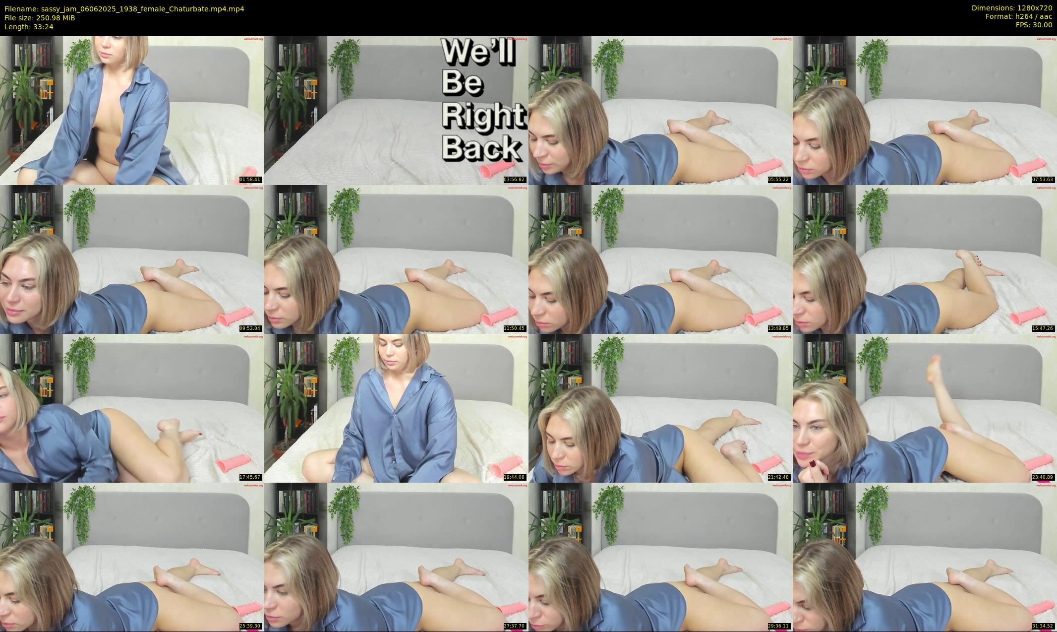 sassy_jam — 34 minute Chaturbate female cam show recording, 720p, Jun 6, 2025
