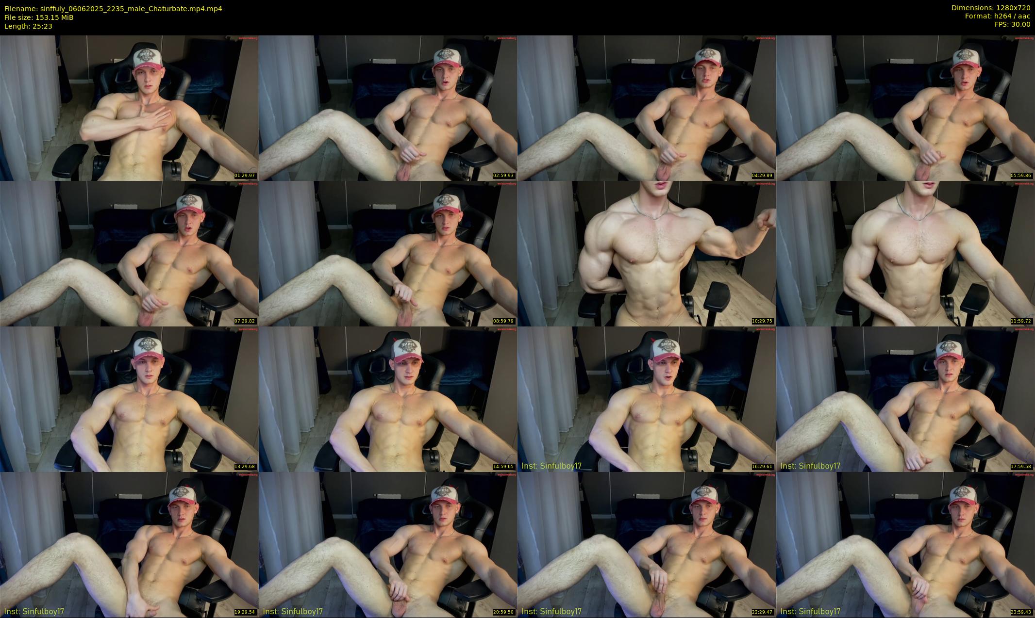 sinffuly — 26 minute Chaturbate male cam show recording, 720p, Jun 6, 2025