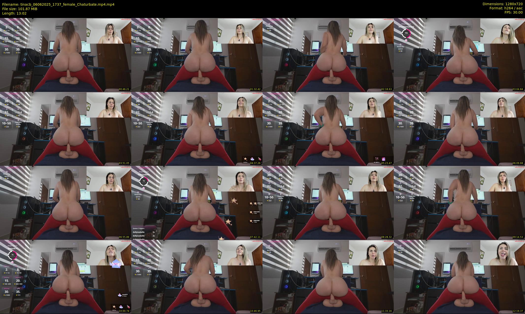 tinacb — 14 minute Chaturbate female cam show recording, 720p, Jun 6, 2025