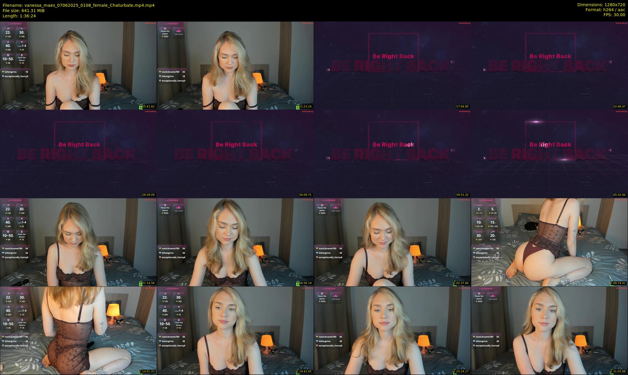 vanessa_maes — 97 minute Chaturbate female cam show recording, 720p, Jun 7, 2025