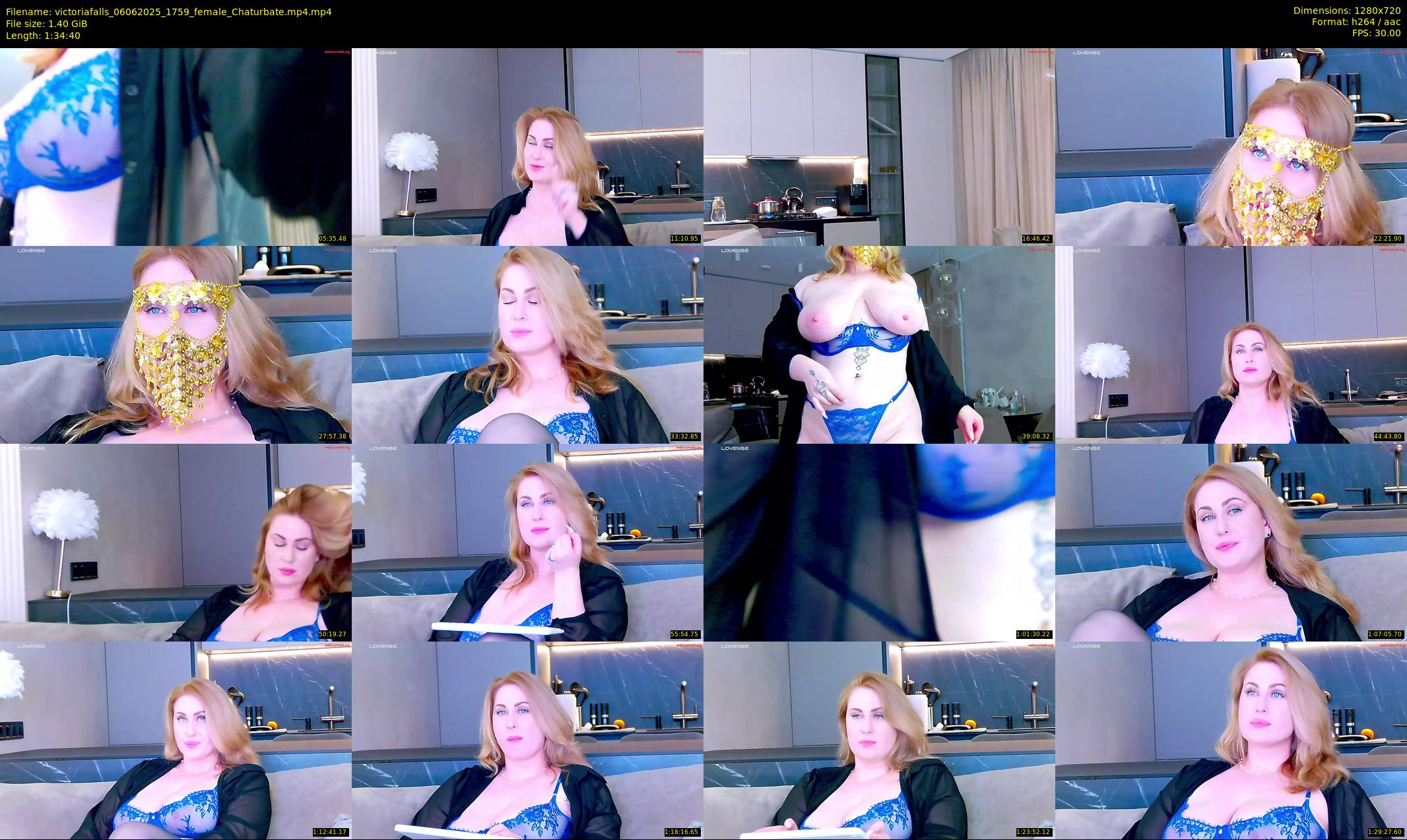 victoriafalls — 95 minute Chaturbate female cam show recording, 720p, Jun 6, 2025