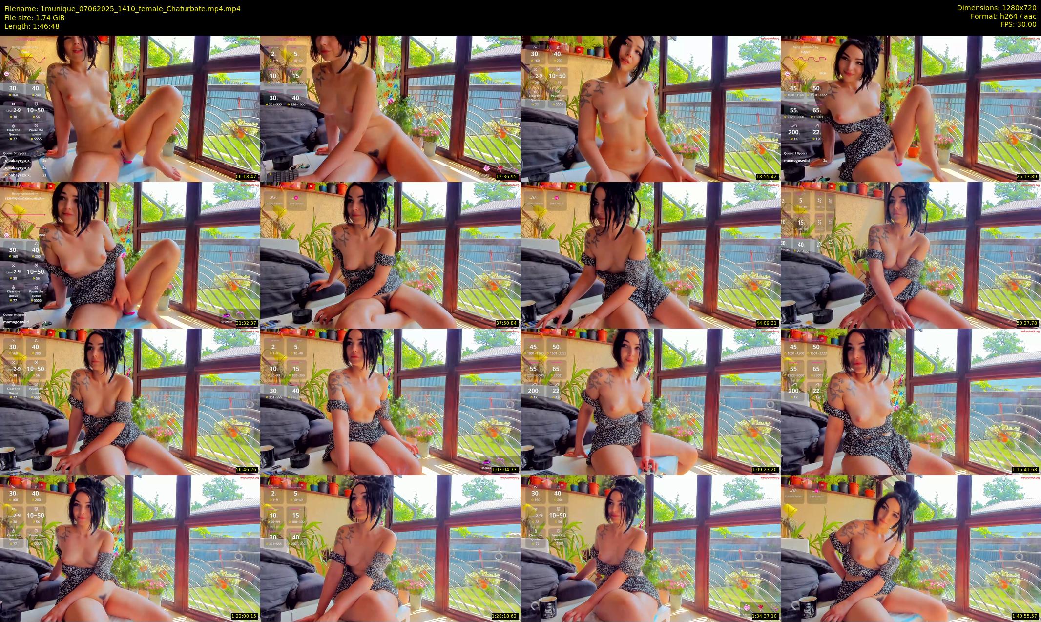 1munique — 107 minute Chaturbate female cam show recording, 720p, Jun 7, 2025