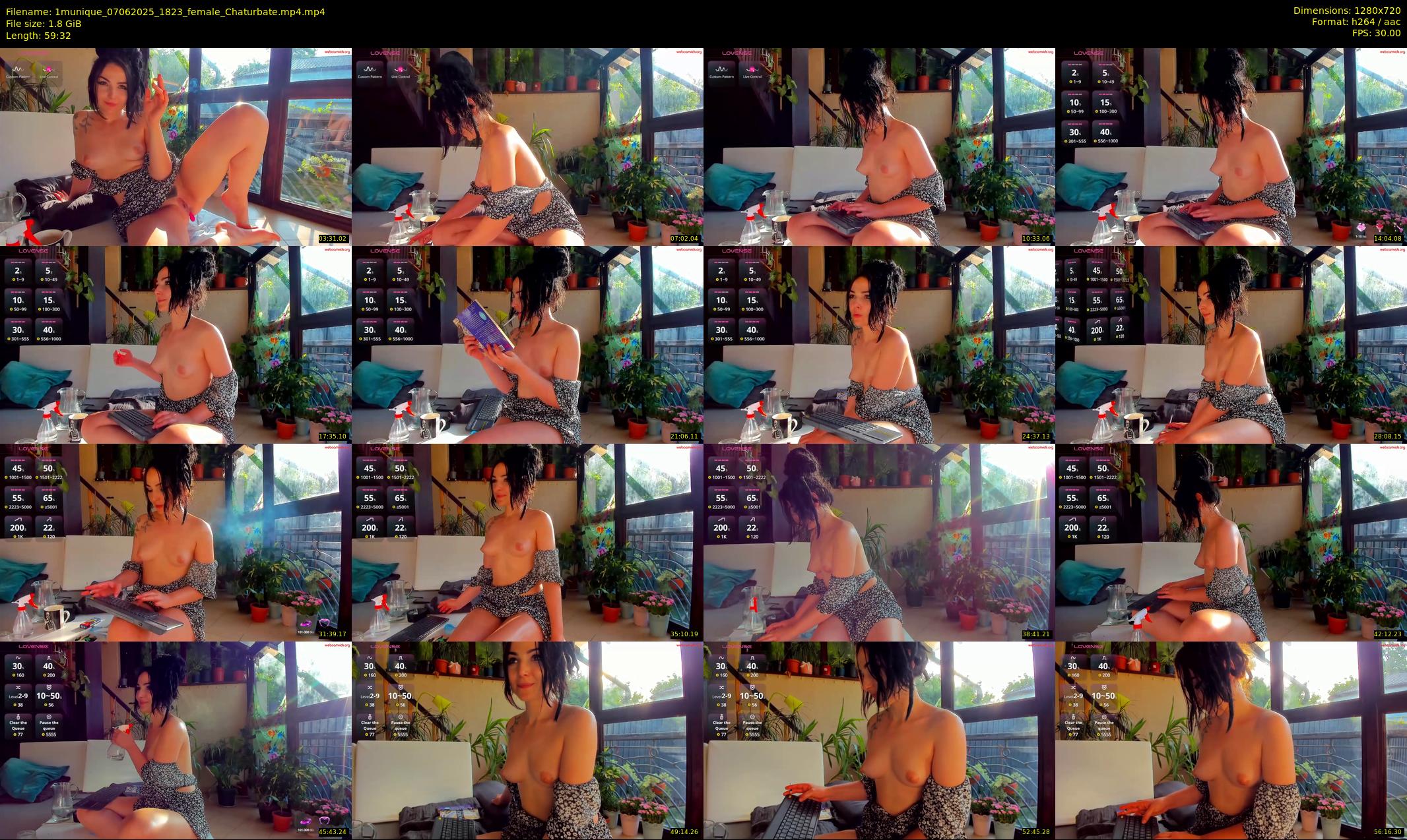 1munique — 60 minute Chaturbate female cam show recording, 720p, Jun 7, 2025