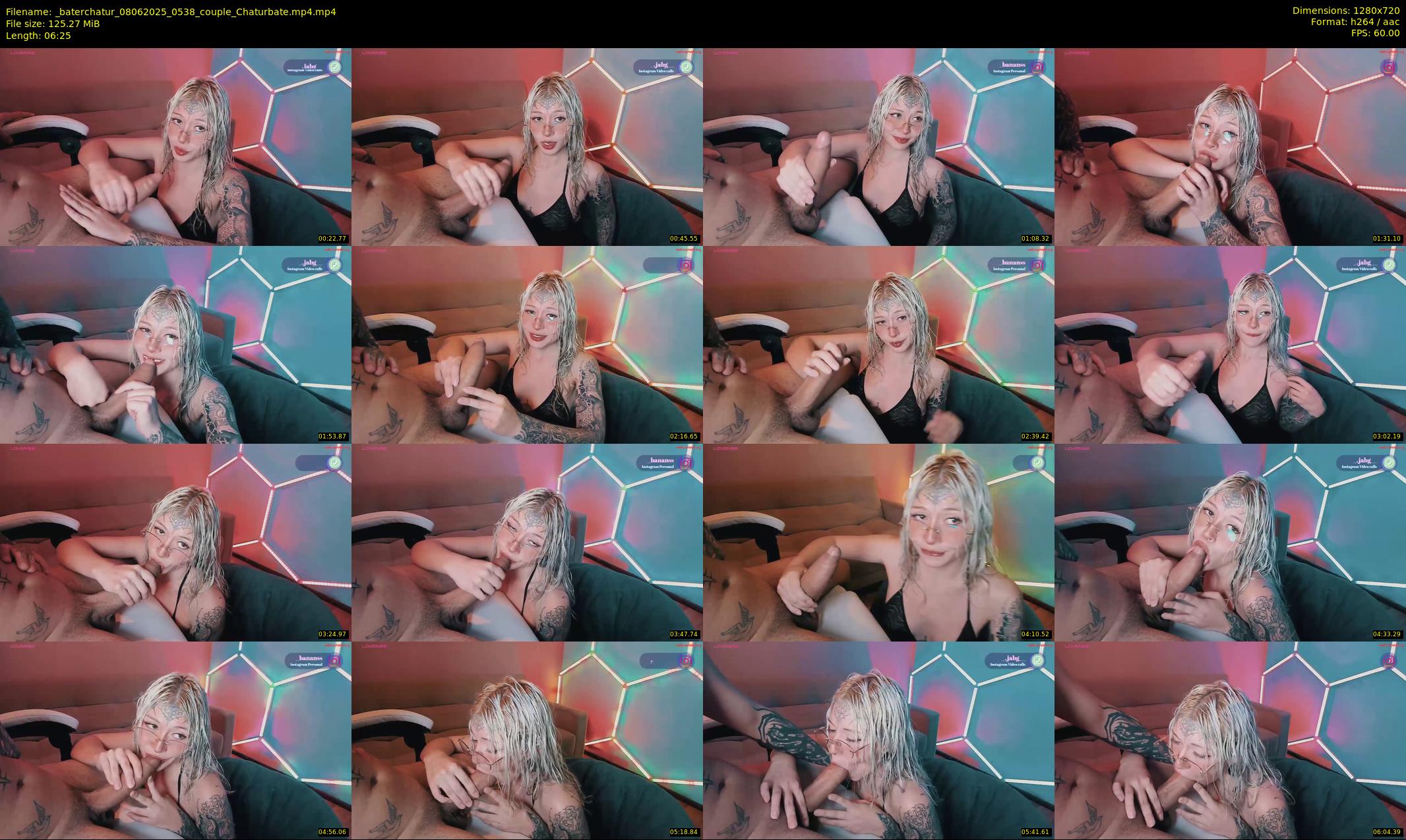 _baterchatur — 7 minute Chaturbate couple cam show recording, 720p, Jun 8, 2025