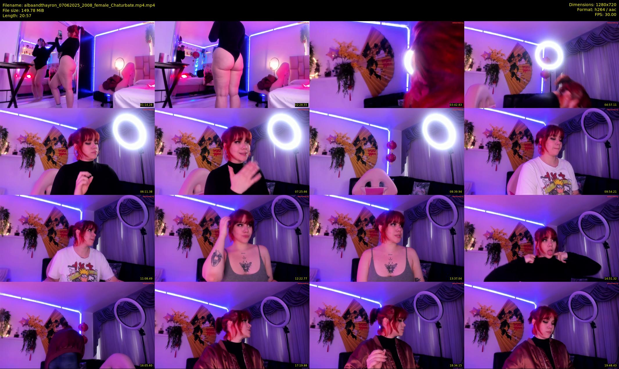 albaandthayron — 21 minute Chaturbate couple cam show recording, 720p, Jun 7, 2025