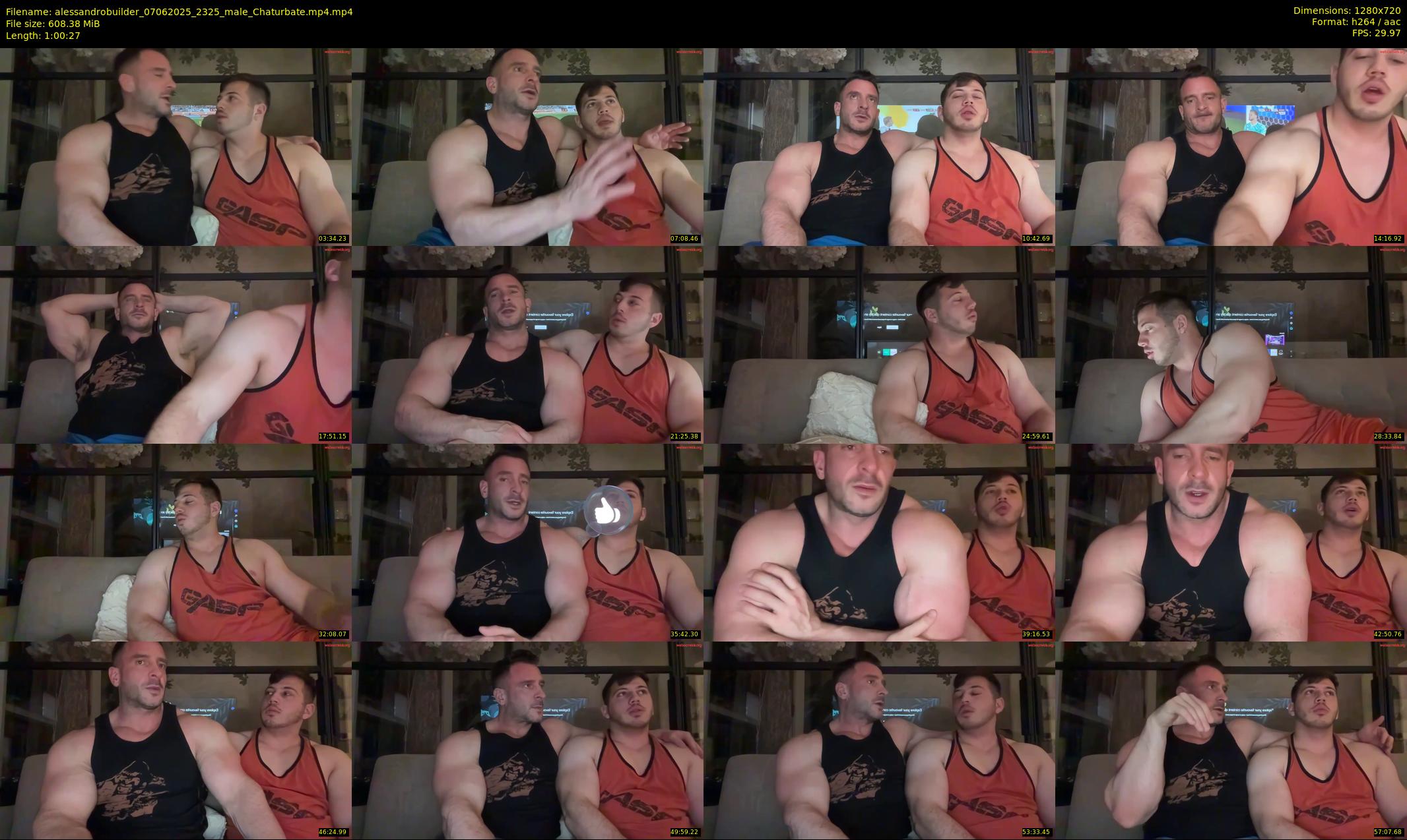 alessandrobuilder — 61 minute Chaturbate couple cam show recording, 720p, Jun 7, 2025