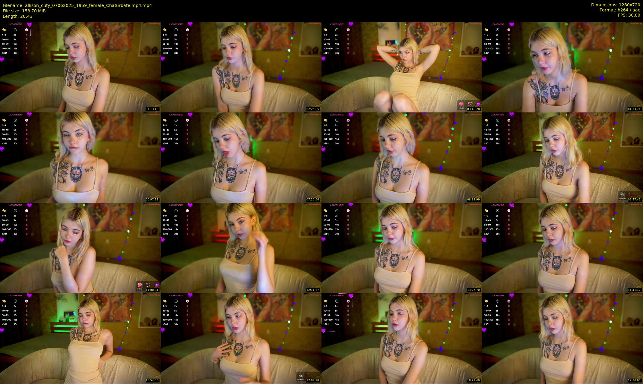 allison_cuty — 21 minute Chaturbate female cam show recording, 720p, Jun 7, 2025