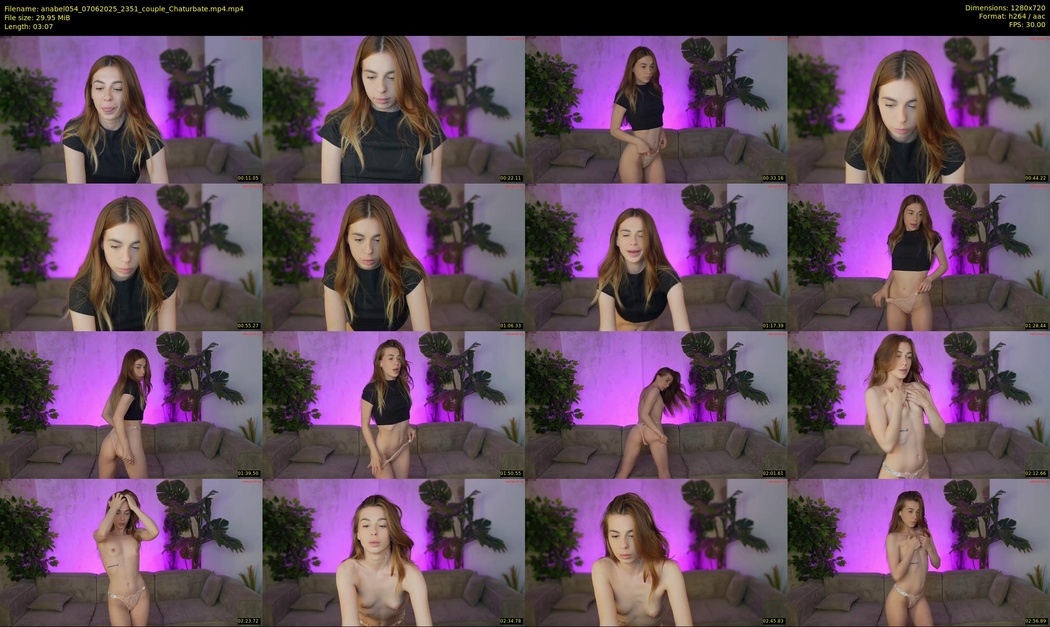 anabel054 — 4 minute Chaturbate female cam show recording, 720p, Jun 7, 2025