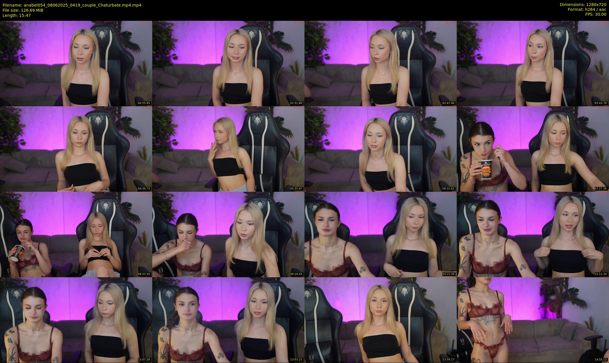 anabel054 — 16 minute Chaturbate female cam show recording, 720p, Jun 8, 2025