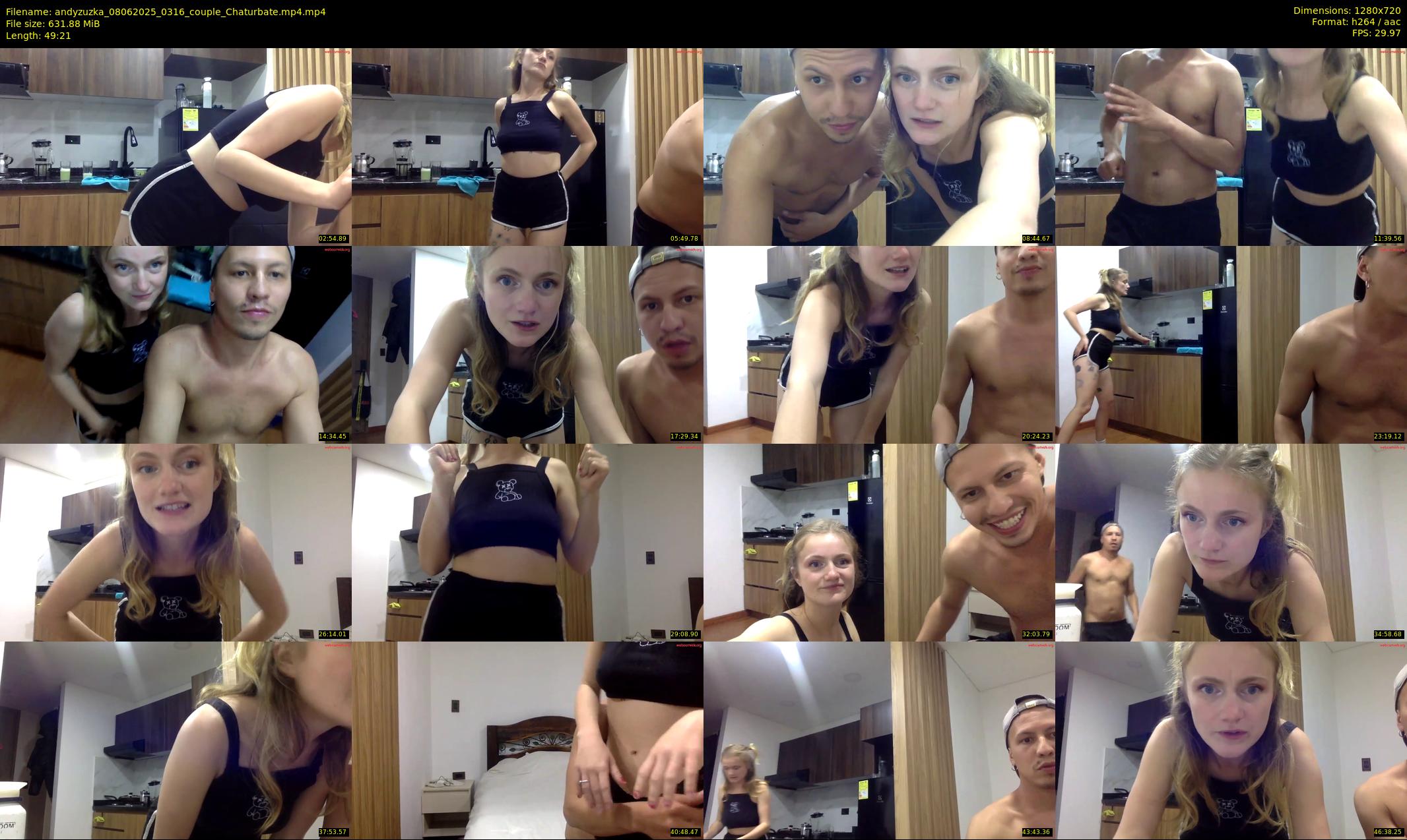 andyzuzka — 50 minute Chaturbate couple cam show recording, 720p, Jun 8, 2025