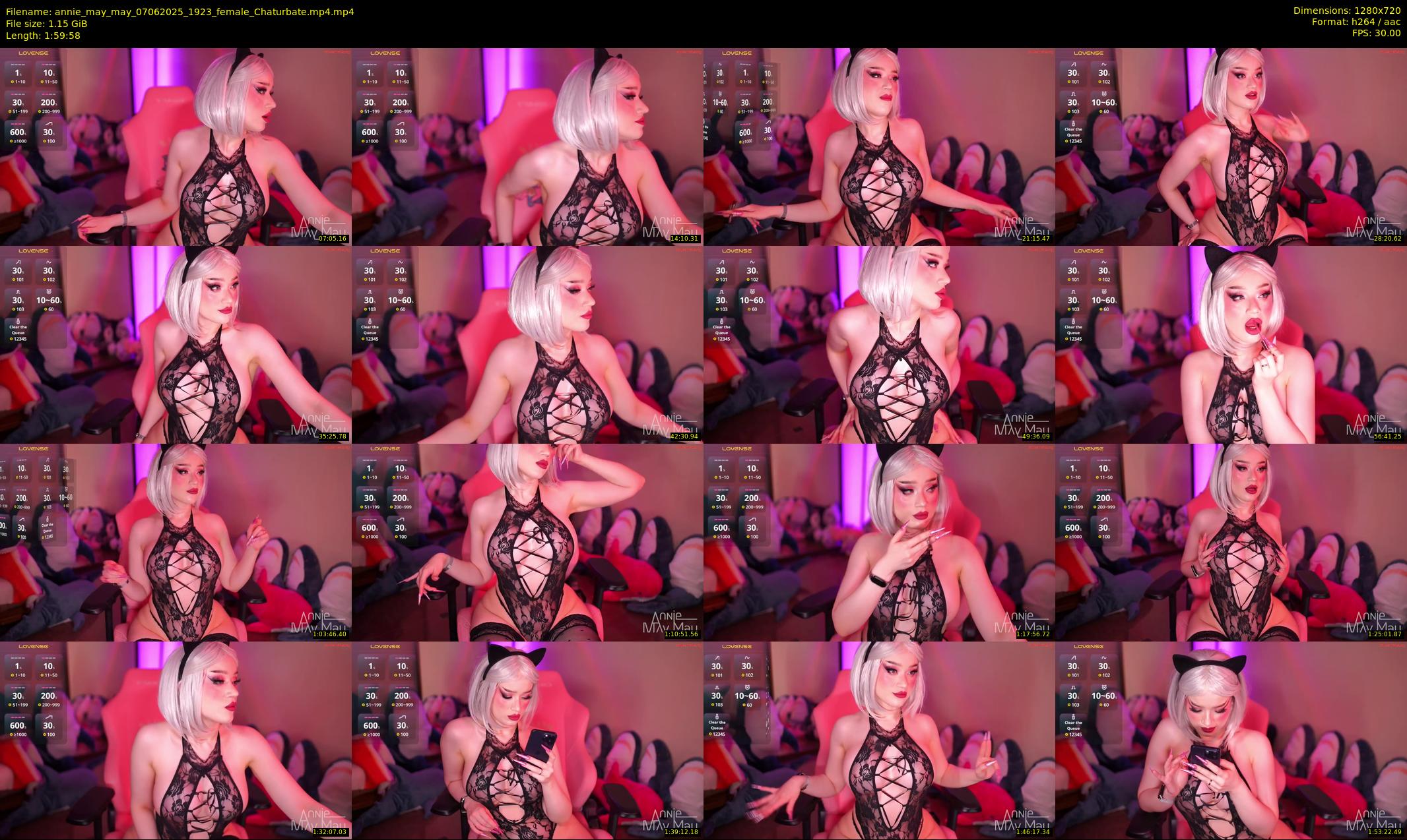 annie_may_may — 120 minute Chaturbate female cam show recording, 720p, Jun 7, 2025