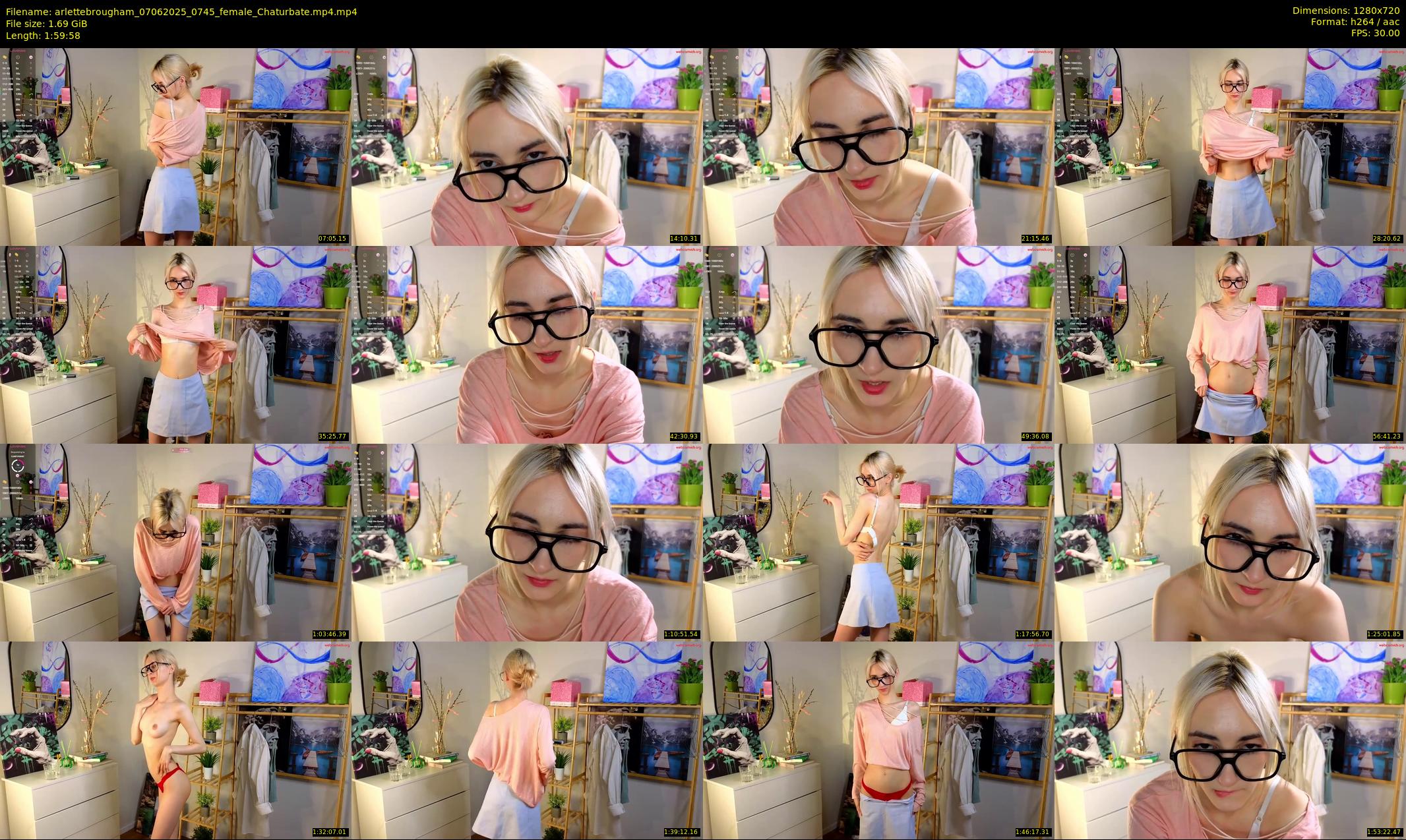 arlettebrougham — 120 minute Chaturbate female cam show recording, 720p, Jun 7, 2025