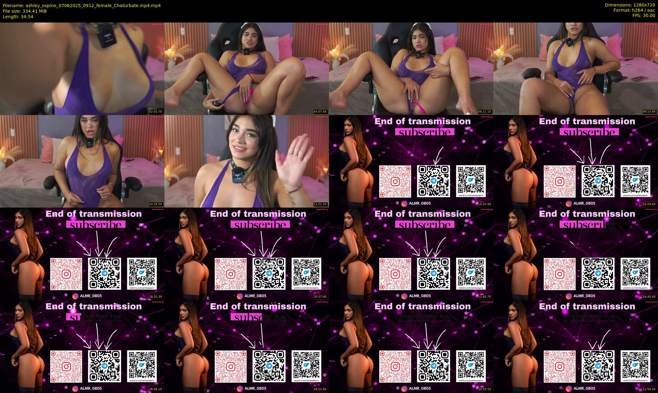 ashley_ospino — 35 minute Chaturbate couple cam show recording, 720p, Jun 7, 2025