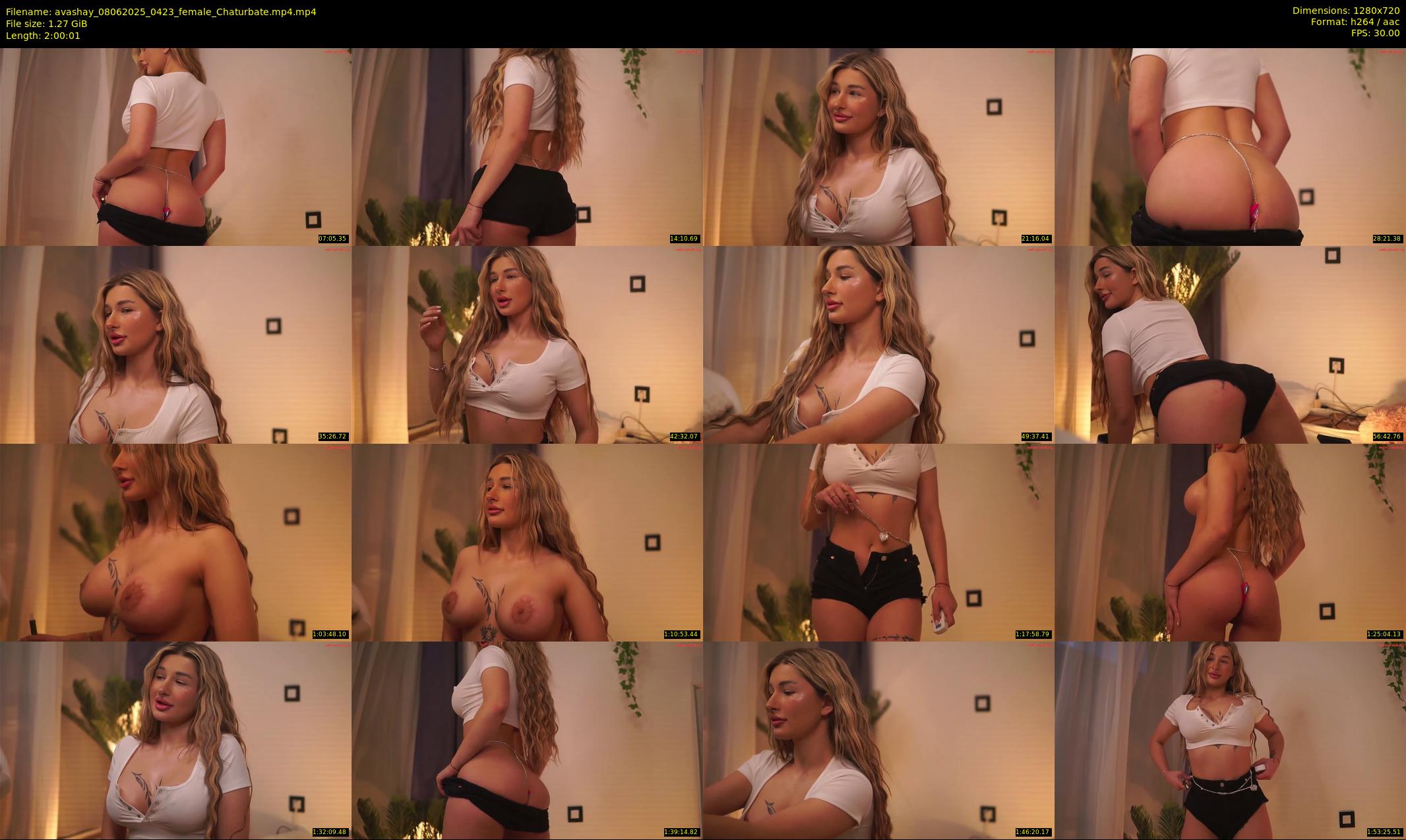 avashay — 121 minute Chaturbate female cam show recording, 720p, Jun 8, 2025
