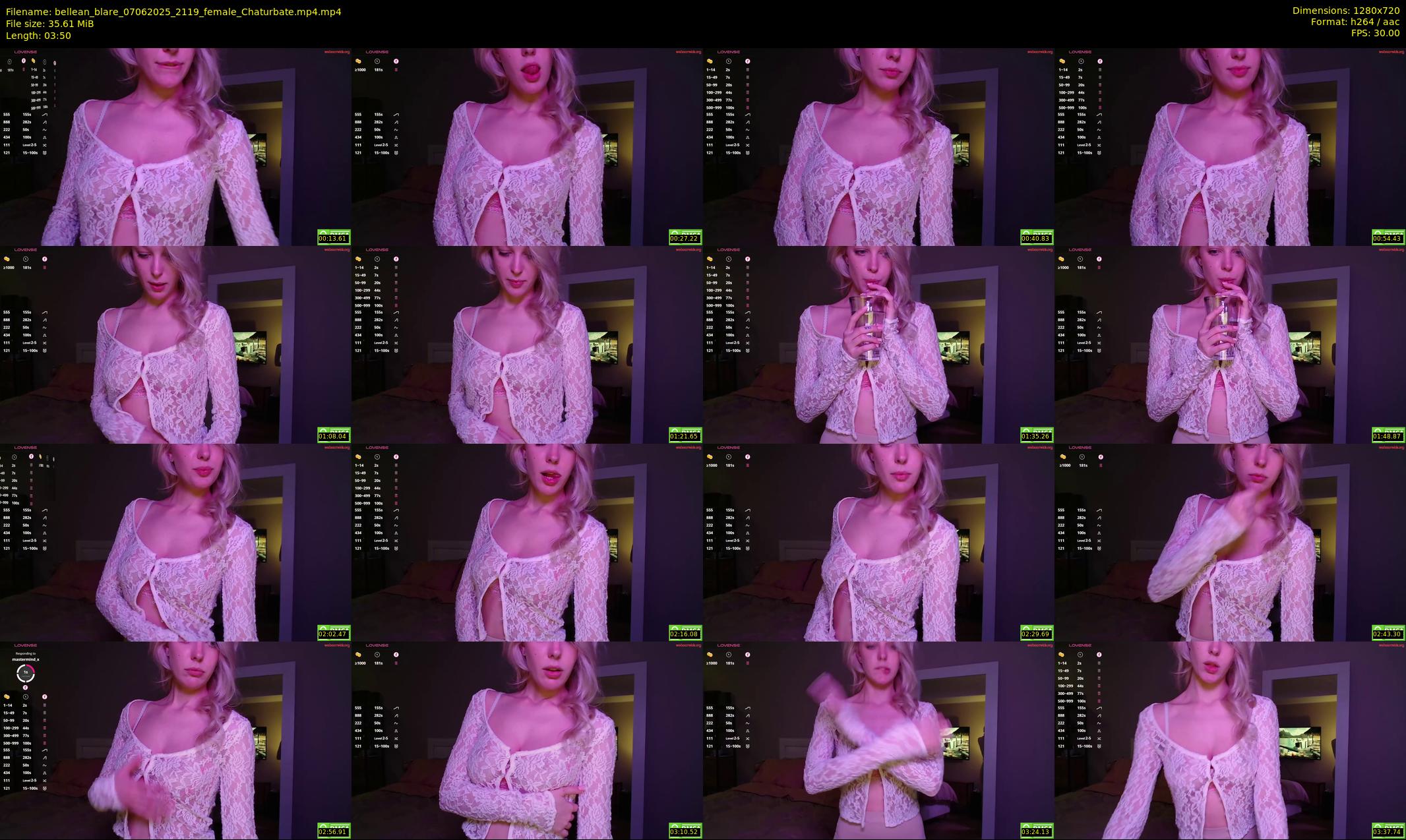 bellean_blare — 4 minute Chaturbate female cam show recording, 720p, Jun 7, 2025