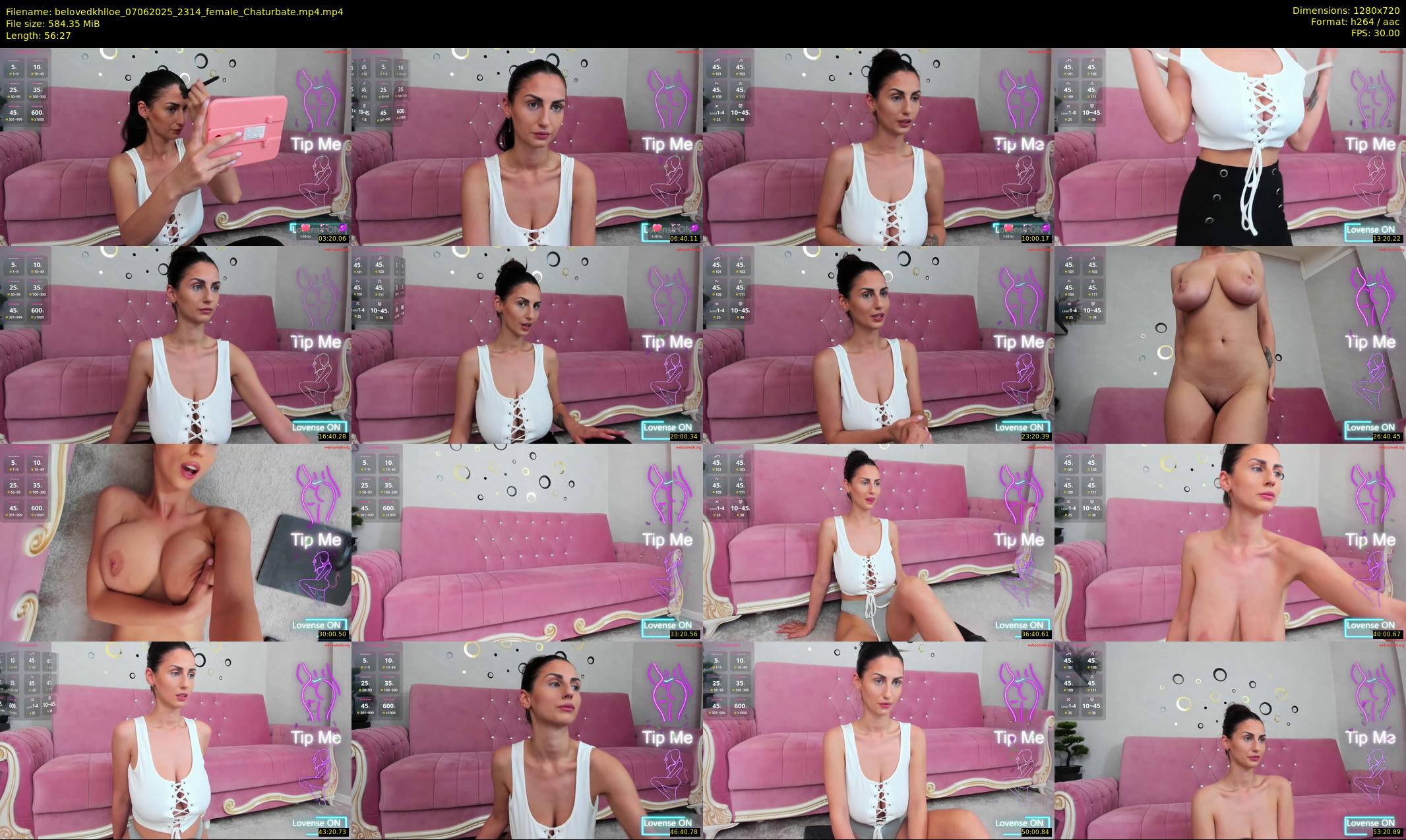 belovedkhlloe — 57 minute Chaturbate female cam show recording, 720p, Jun 7, 2025