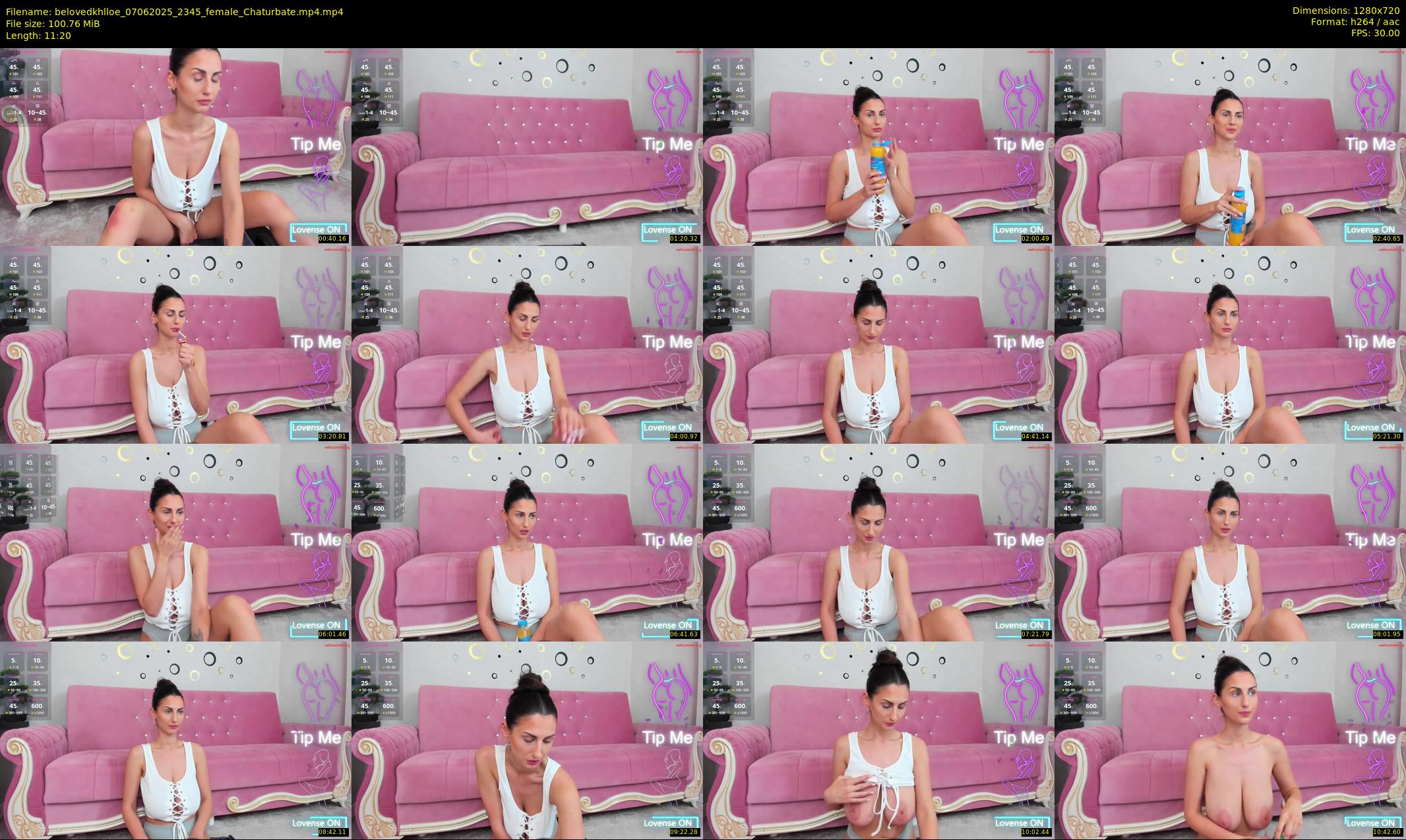 belovedkhlloe — 12 minute Chaturbate female cam show recording, 720p, Jun 7, 2025