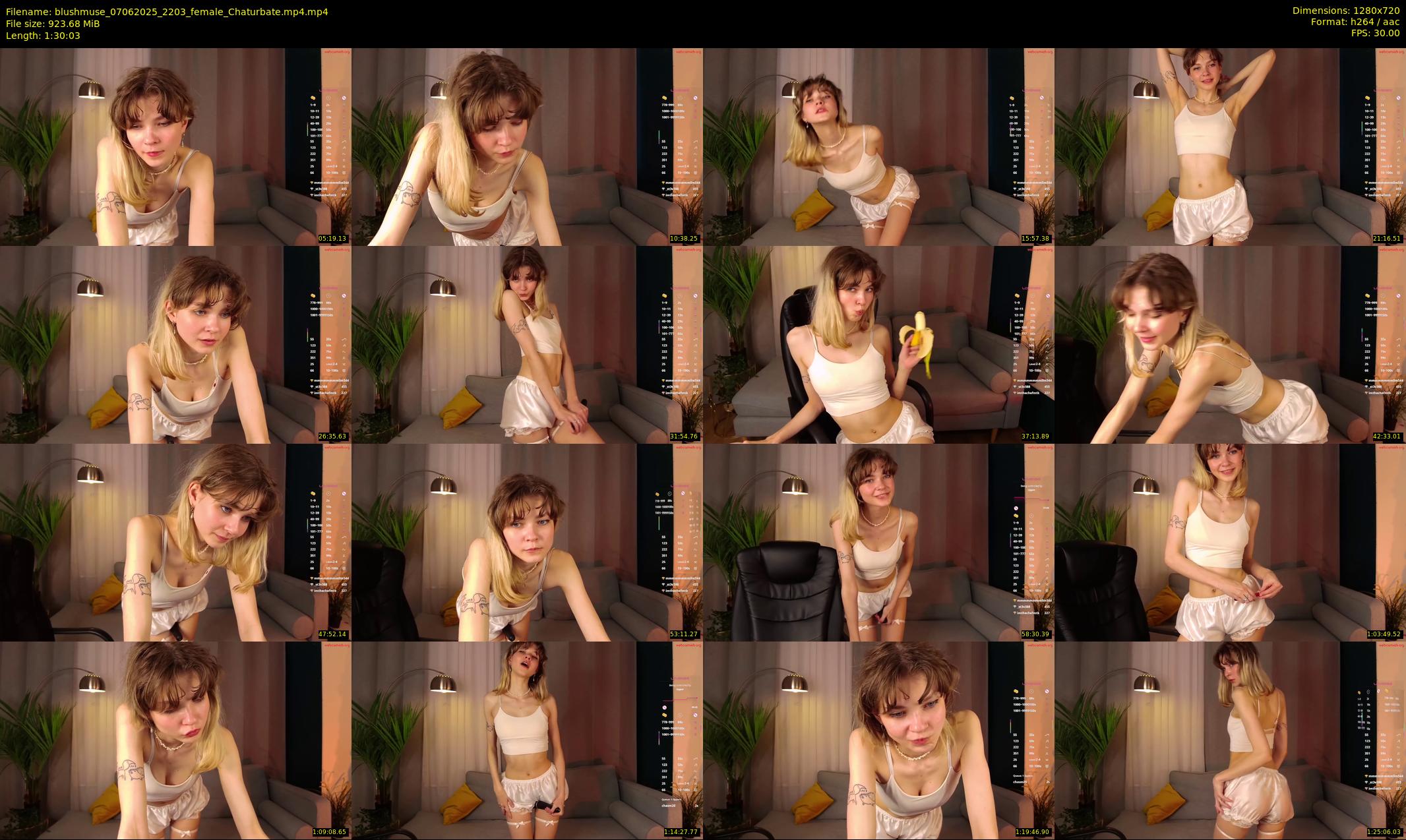 blushmuse — 91 minute Chaturbate female cam show recording, 720p, Jun 7, 2025