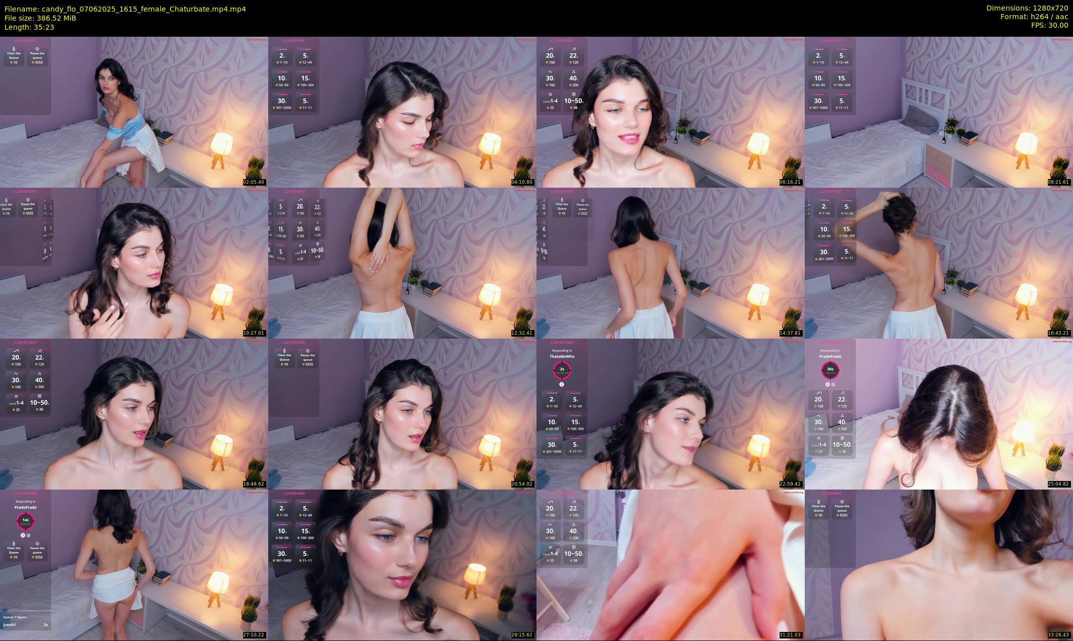 candy_flo — 36 minute Chaturbate female cam show recording, 720p, Jun 7, 2025