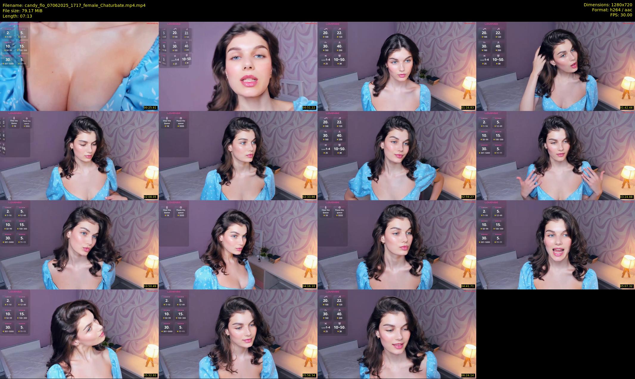 candy_flo — 8 minute Chaturbate female cam show recording, 720p, Jun 7, 2025