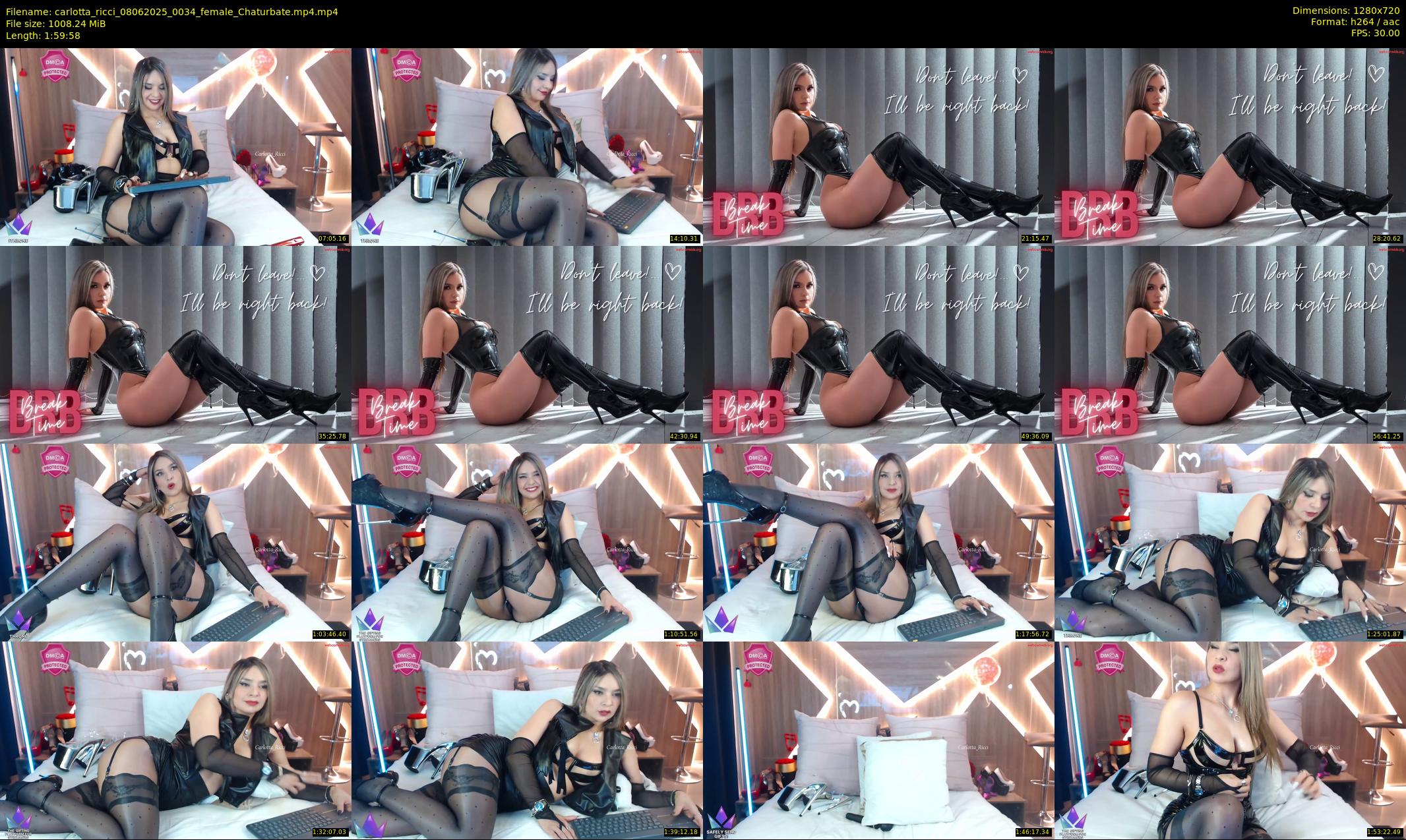 carlotta_ricci — 120 minute Chaturbate female cam show recording, 720p, Jun 8, 2025