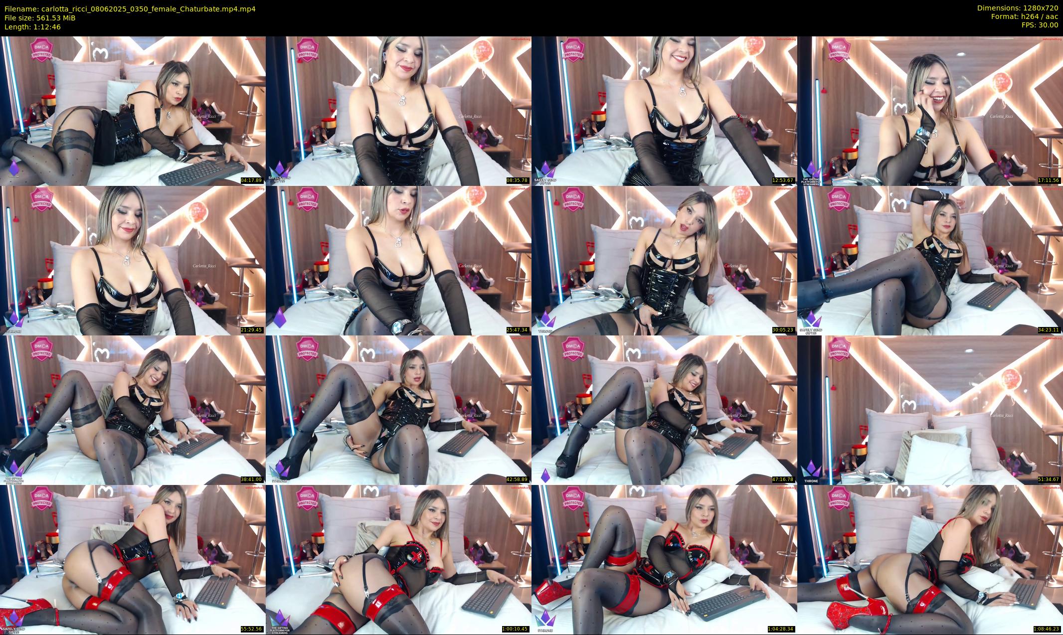 carlotta_ricci — 73 minute Chaturbate female cam show recording, 720p, Jun 8, 2025