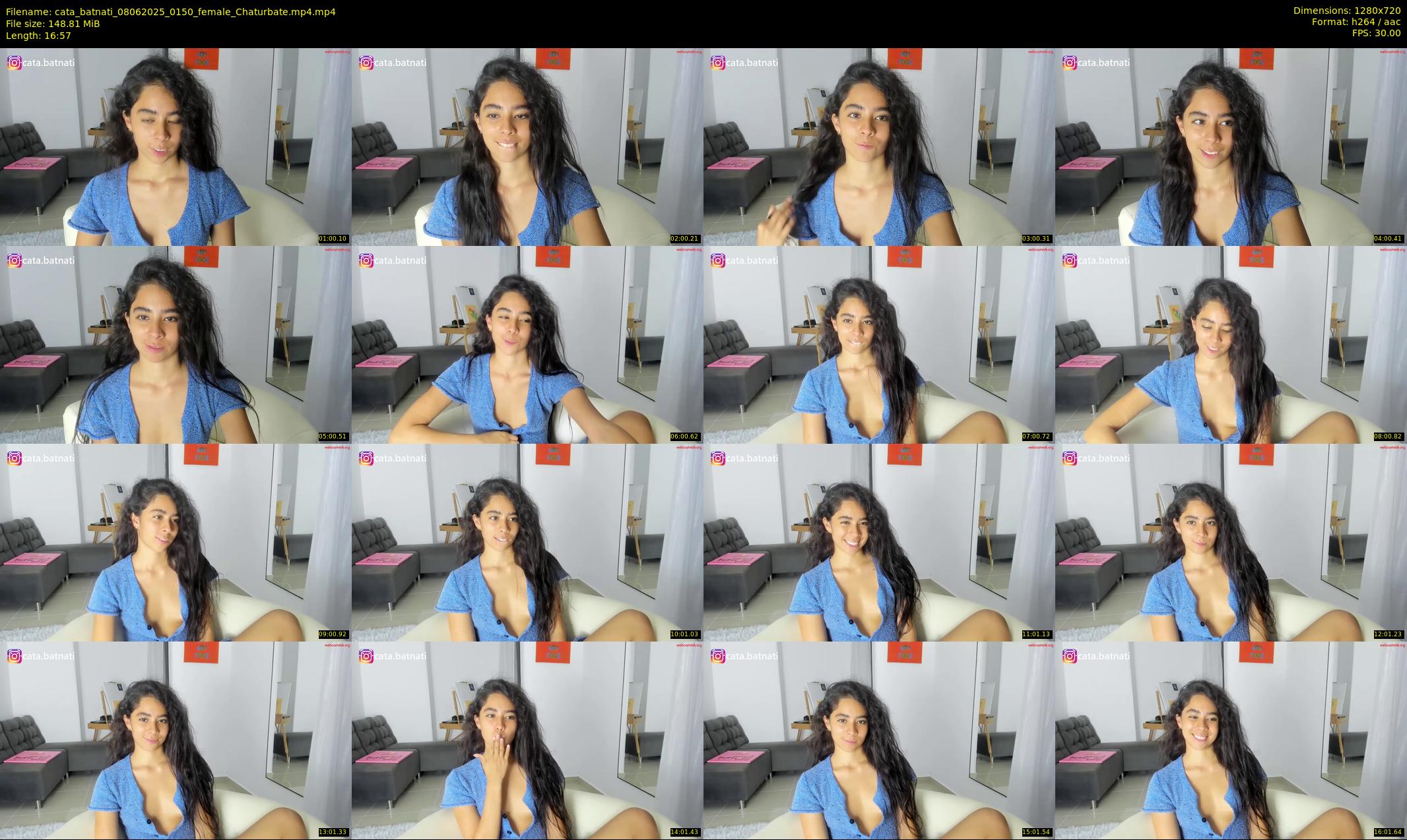 cata_batnati — 17 minute Chaturbate female cam show recording, 720p, Jun 8, 2025