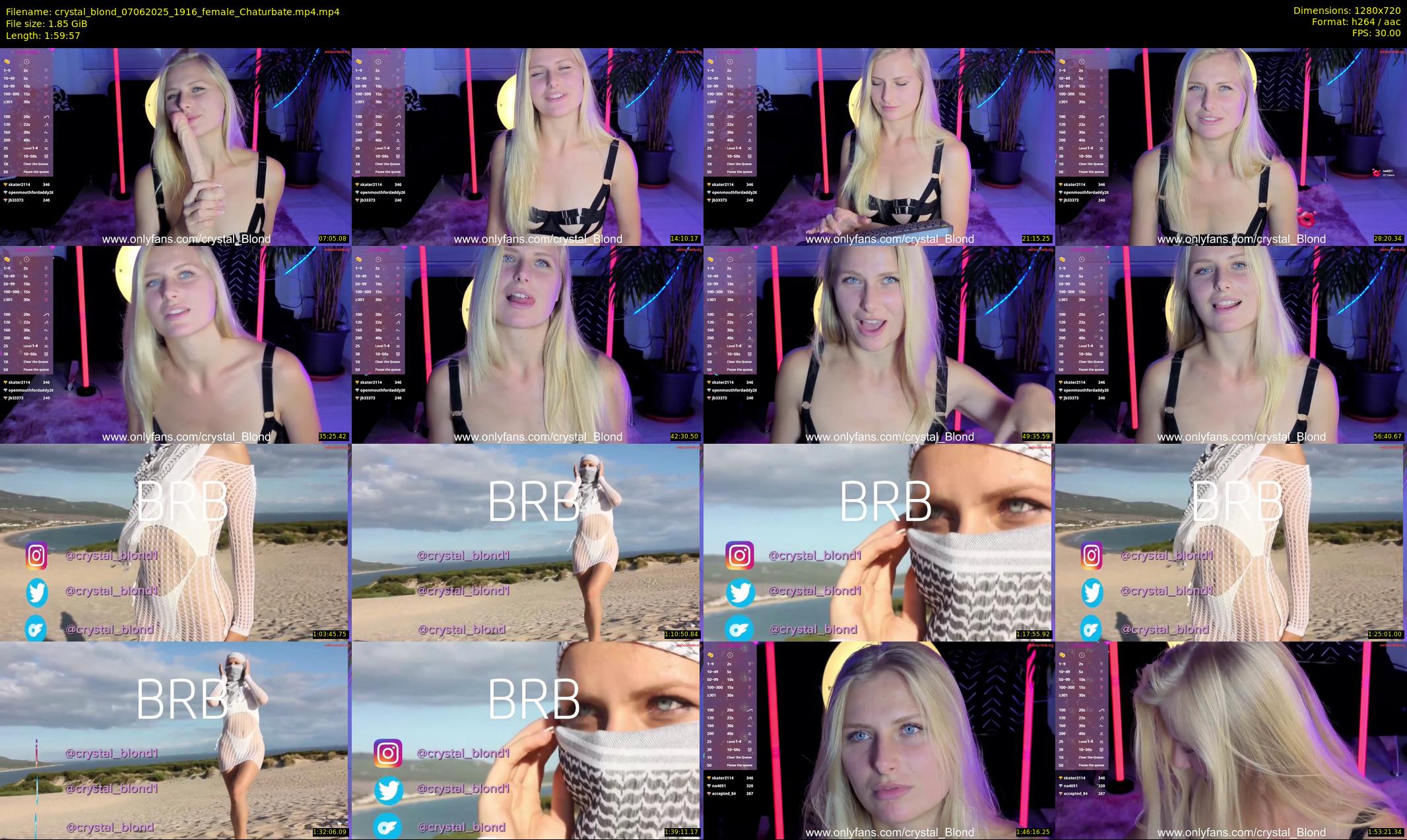 crystal_blond — 120 minute Chaturbate female cam show recording, 720p, Jun 7, 2025