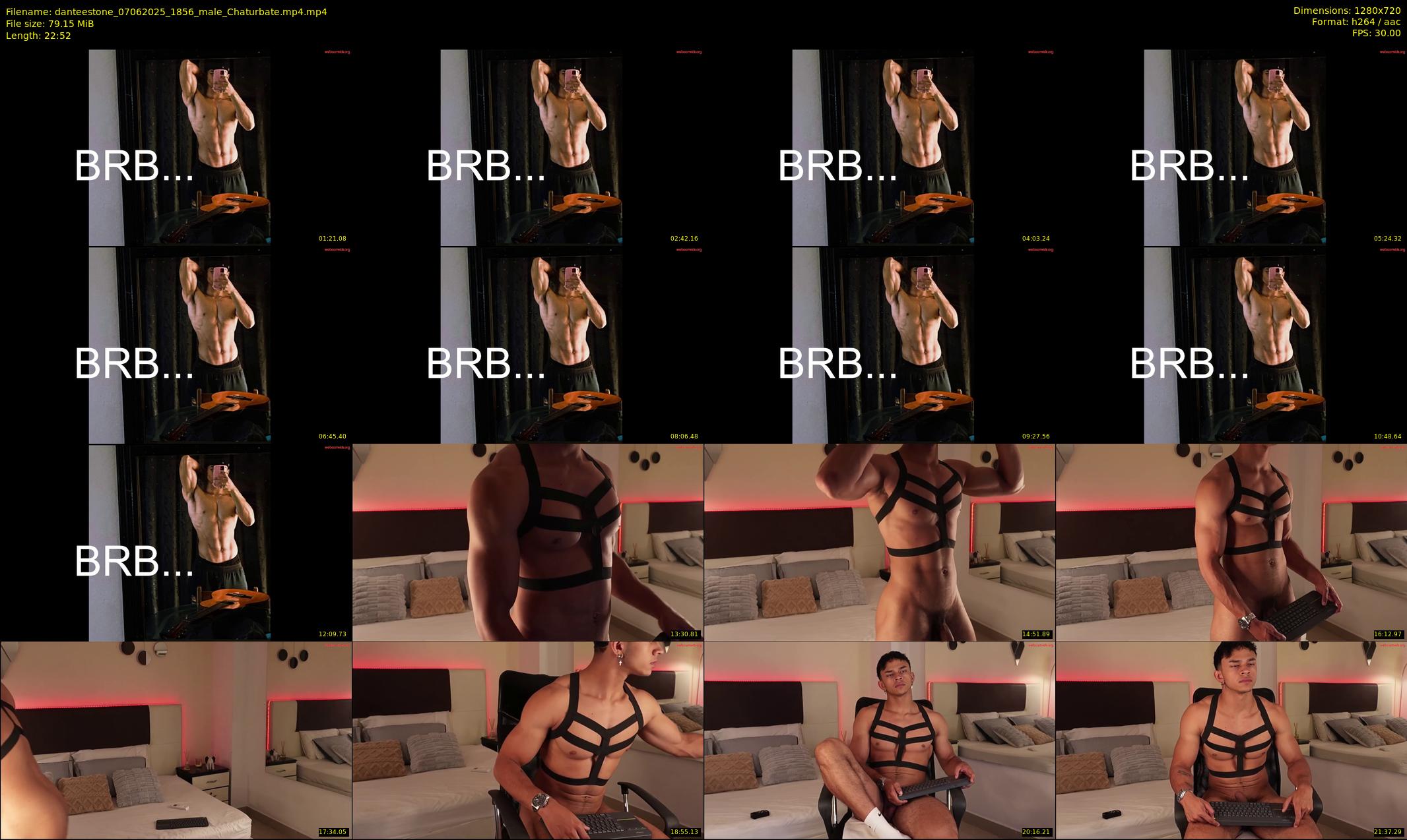 danteestone — 23 minute Chaturbate male cam show recording, 720p, Jun 7, 2025