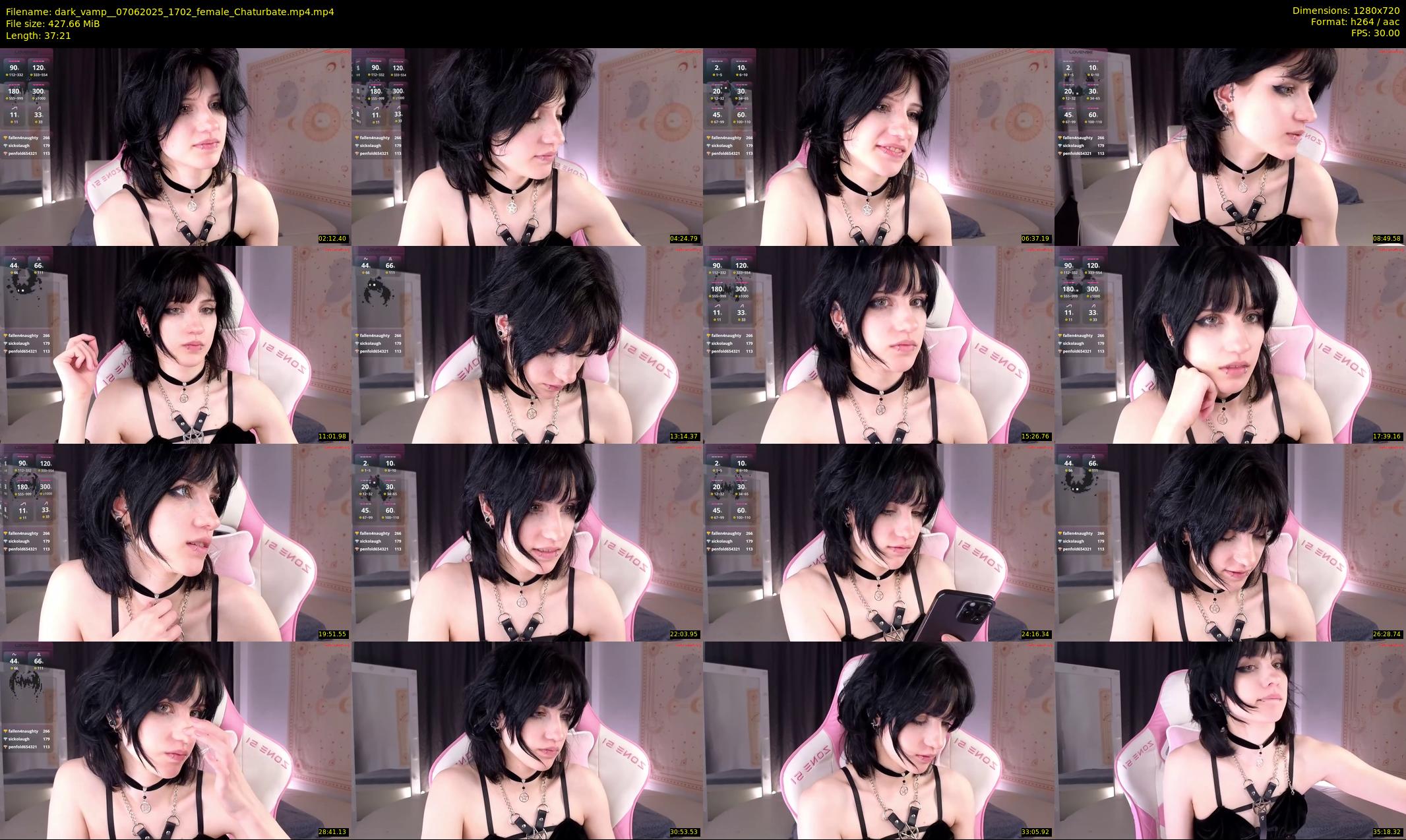 dark_vamp_ — 38 minute Chaturbate female cam show recording, 720p, Jun 7, 2025