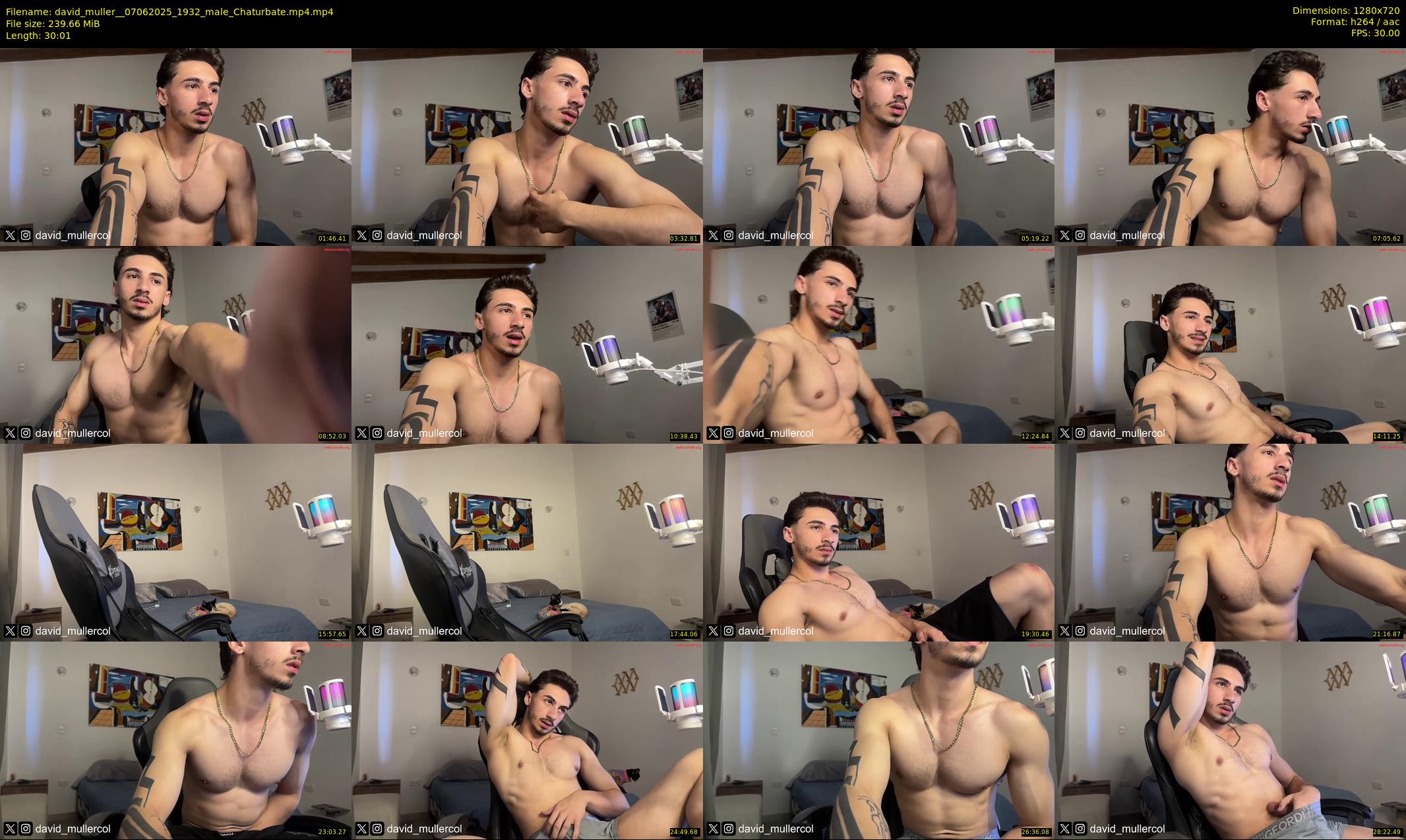 david_muller_ — 31 minute Chaturbate male cam show recording, 720p, Jun 7, 2025