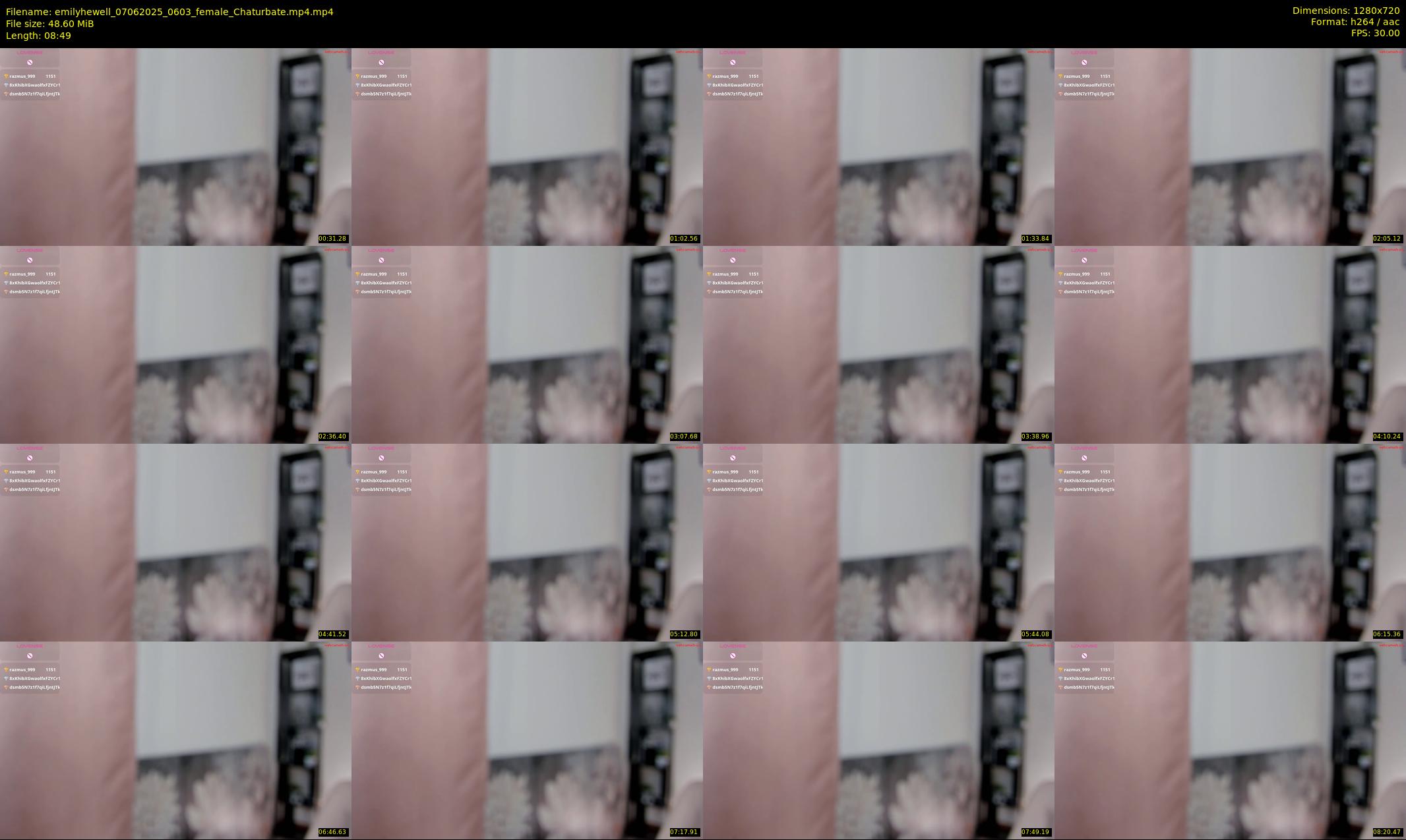 emilyhewell — 9 minute Chaturbate female cam show recording, 720p, Jun 7, 2025