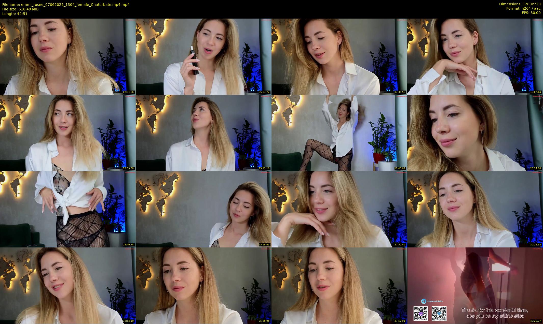 emmi_rosee — 43 minute Chaturbate female cam show recording, 720p, Jun 7, 2025