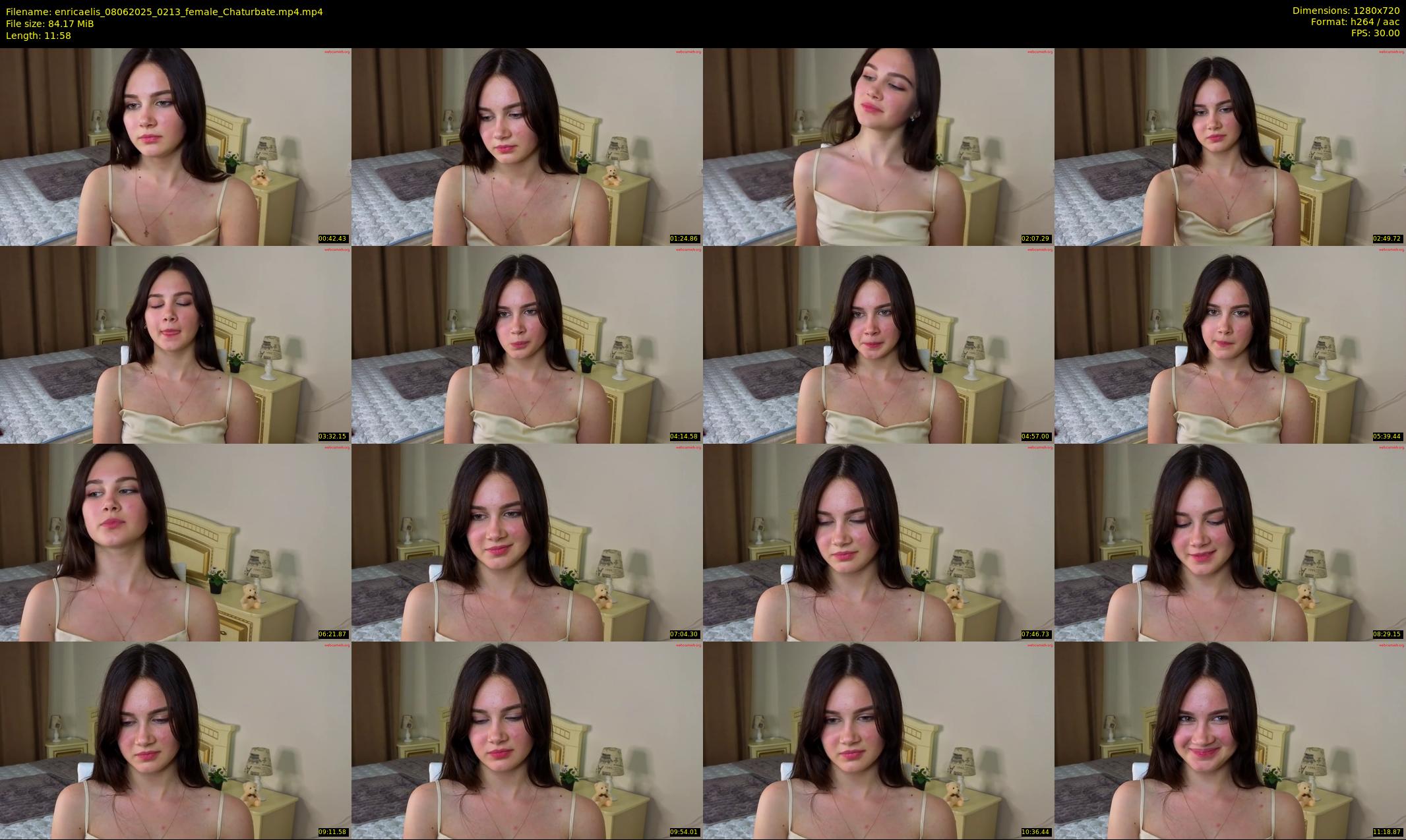 enricaelis — 12 minute Chaturbate female cam show recording, 720p, Jun 8, 2025