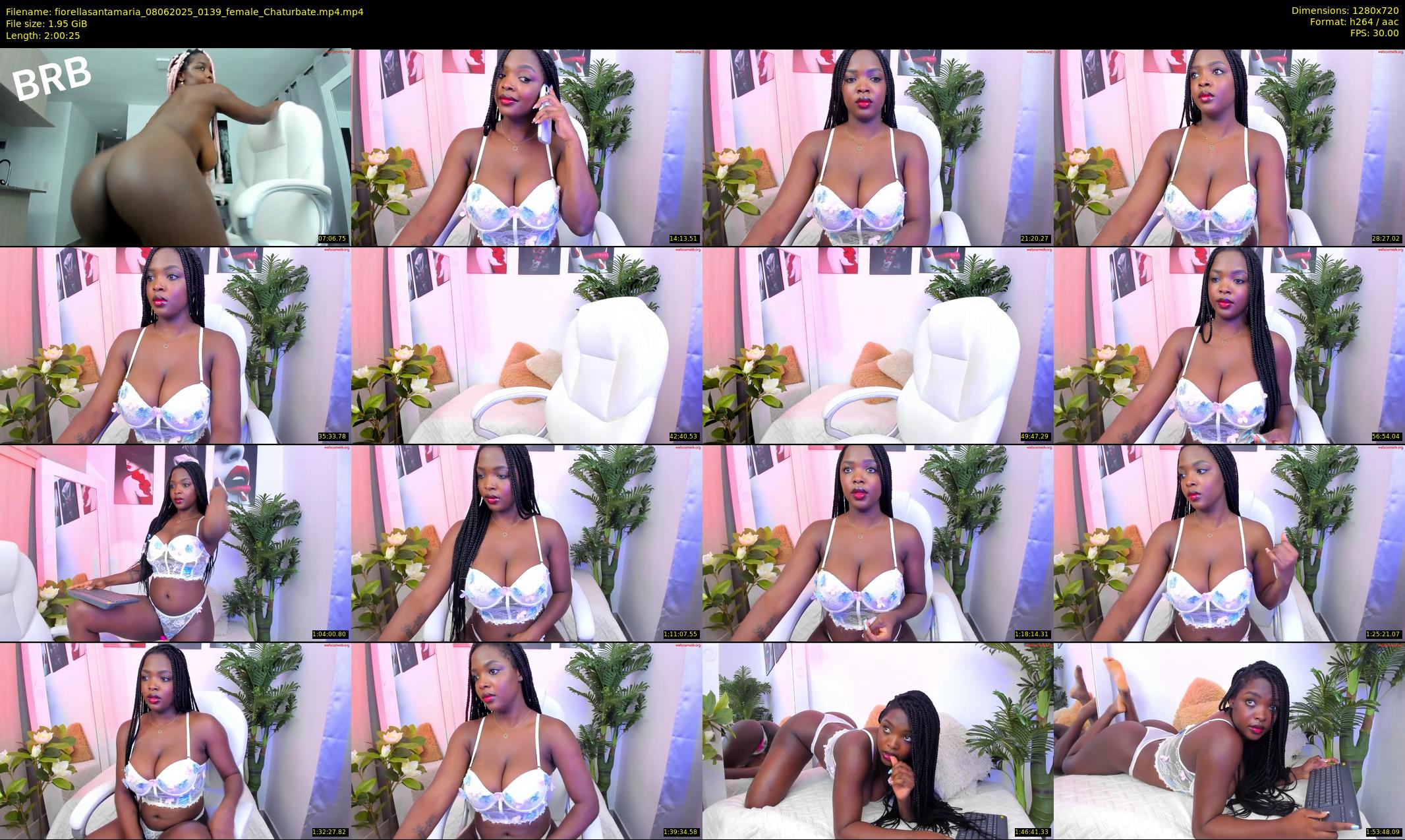 fiorellasantamaria — 121 minute Chaturbate female cam show recording, 720p, Jun 8, 2025