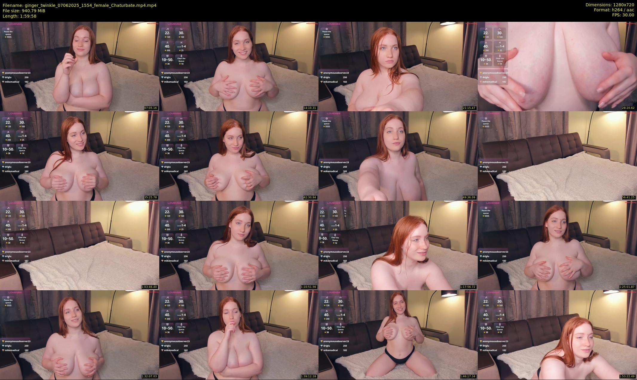 ginger_twinkle — 120 minute Chaturbate female cam show recording, 720p, Jun 7, 2025