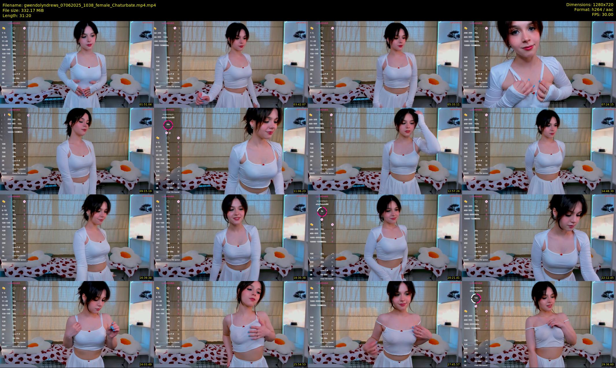 gwendolyndrews — 32 minute Chaturbate female cam show recording, 720p, Jun 7, 2025