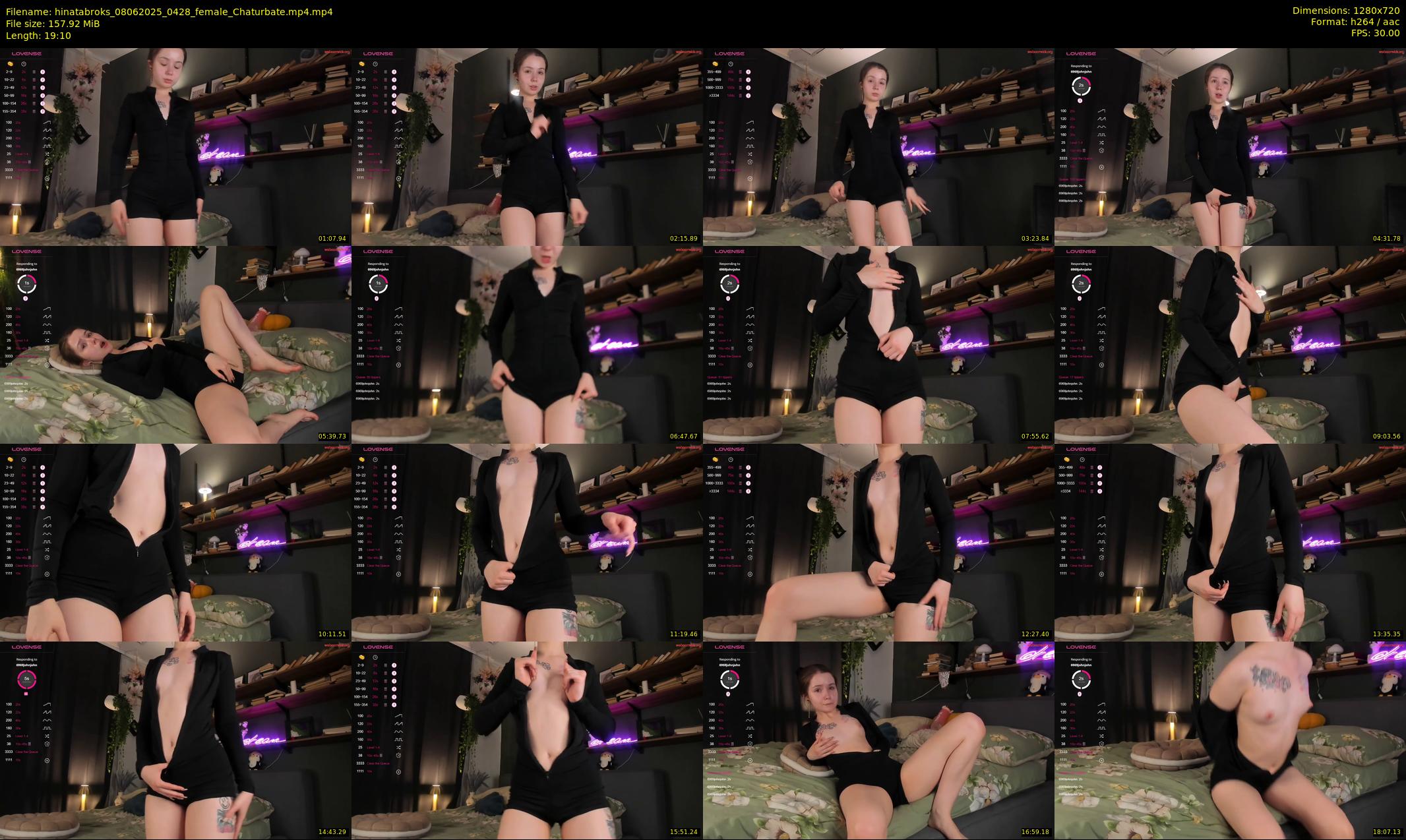 hinatabroks — 20 minute Chaturbate female cam show recording, 720p, Jun 8, 2025