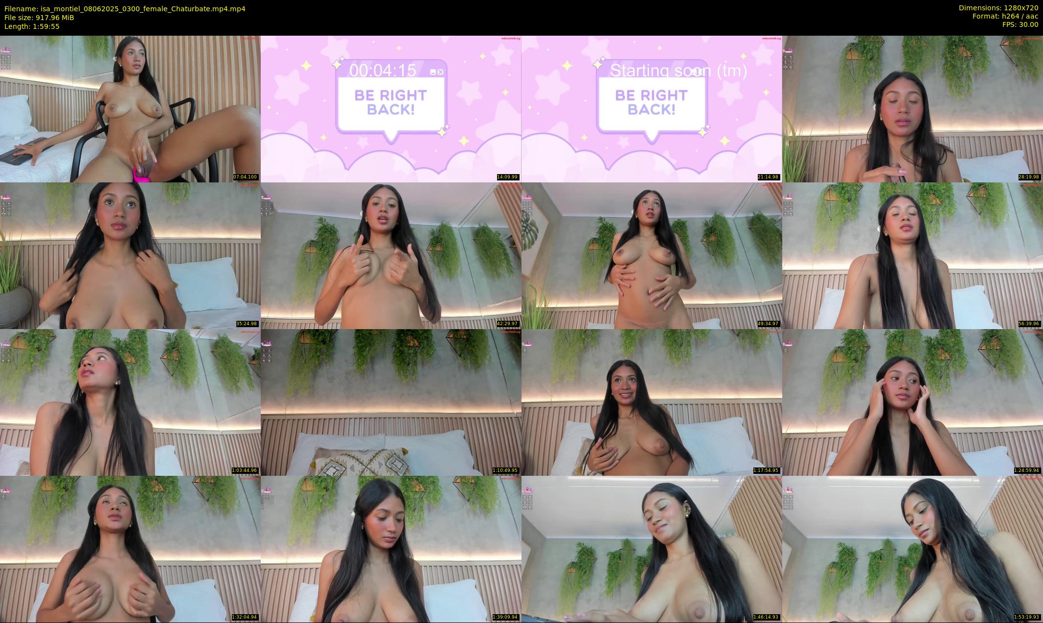 isa_montiel — 120 minute Chaturbate female cam show recording, 720p, Jun 8, 2025