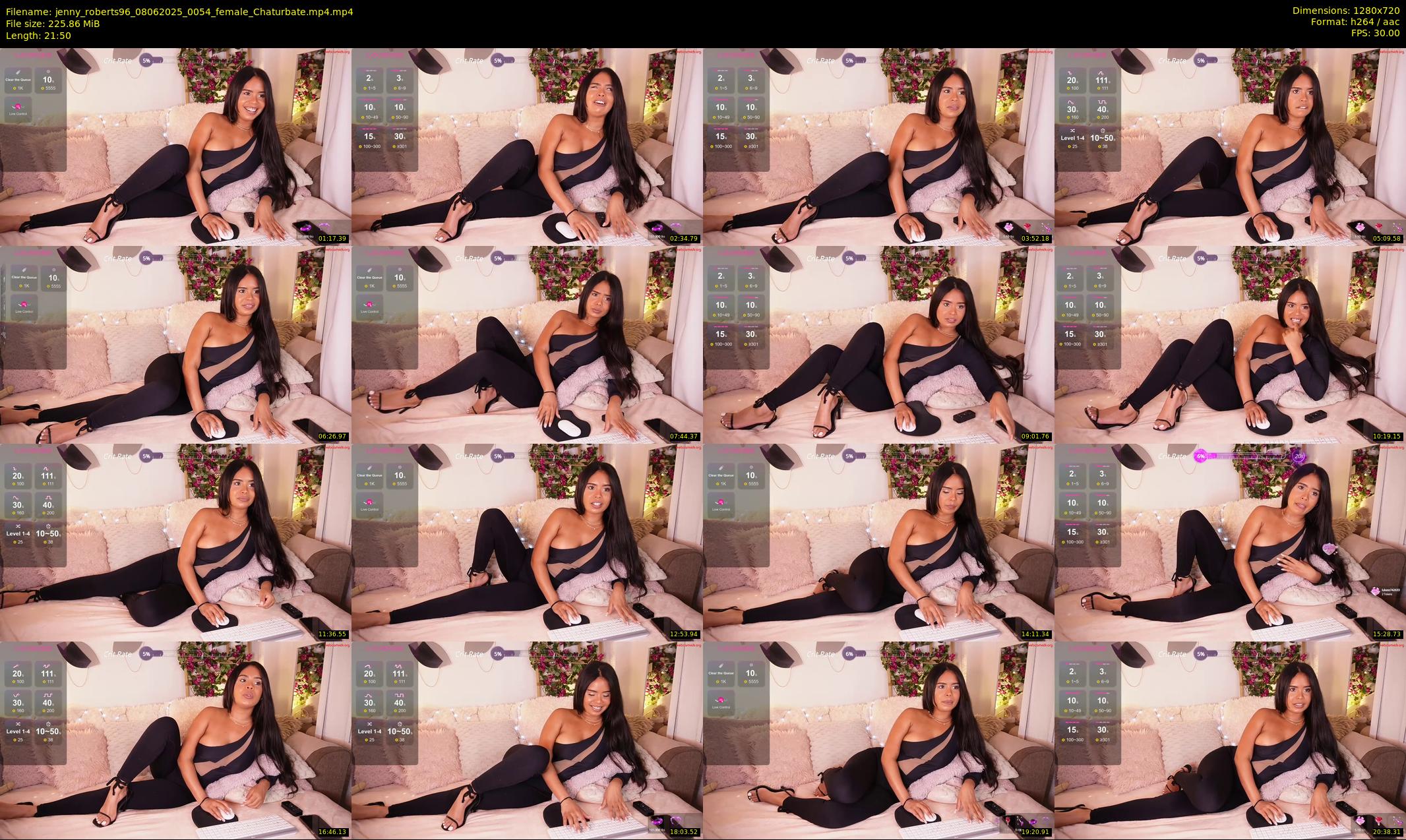 jenny_roberts96 — 22 minute Chaturbate female cam show recording, 720p, Jun 8, 2025